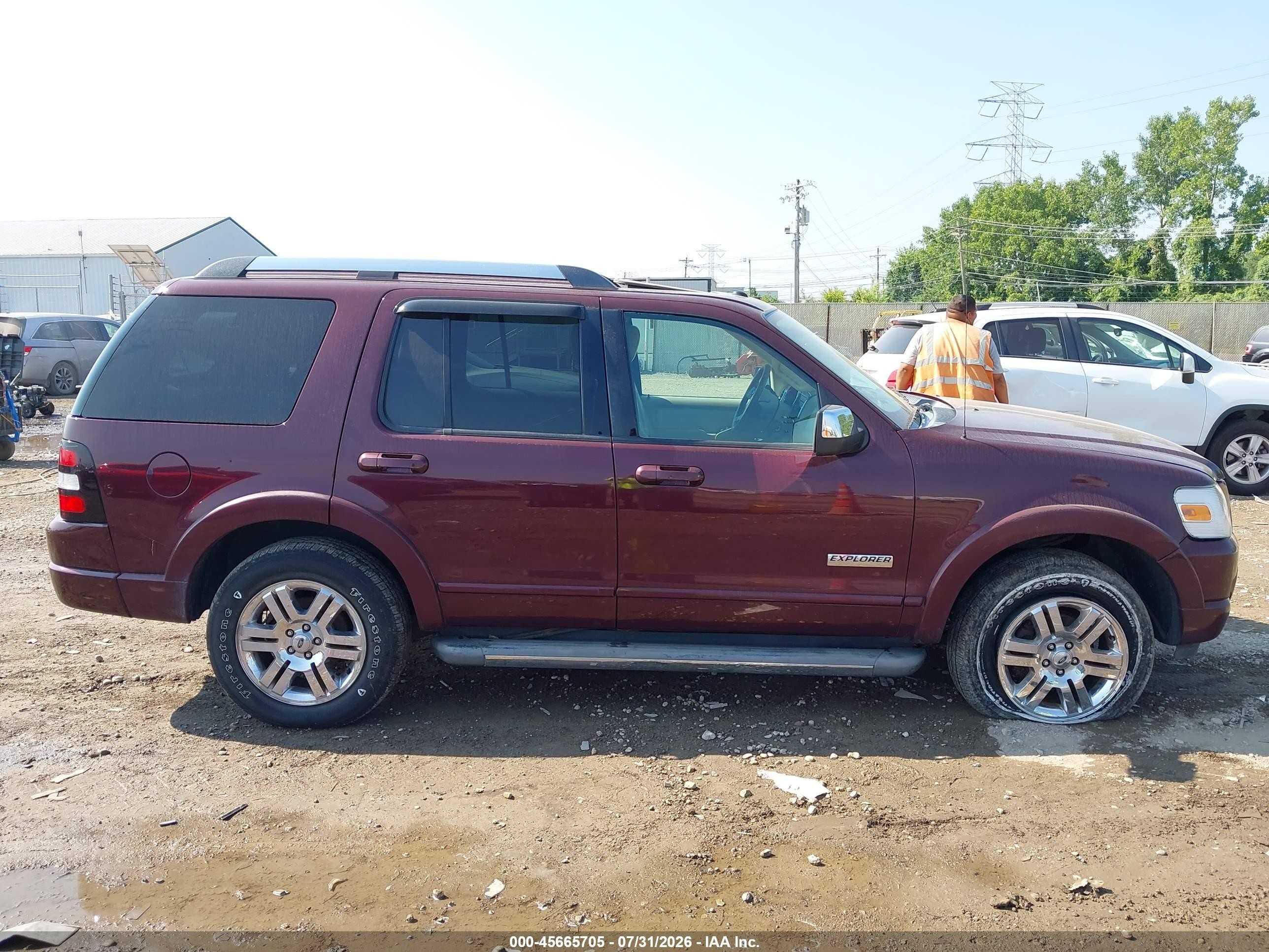2006 Ford Explorer Limited Burgundy vin: 1FMEU75846UB12167