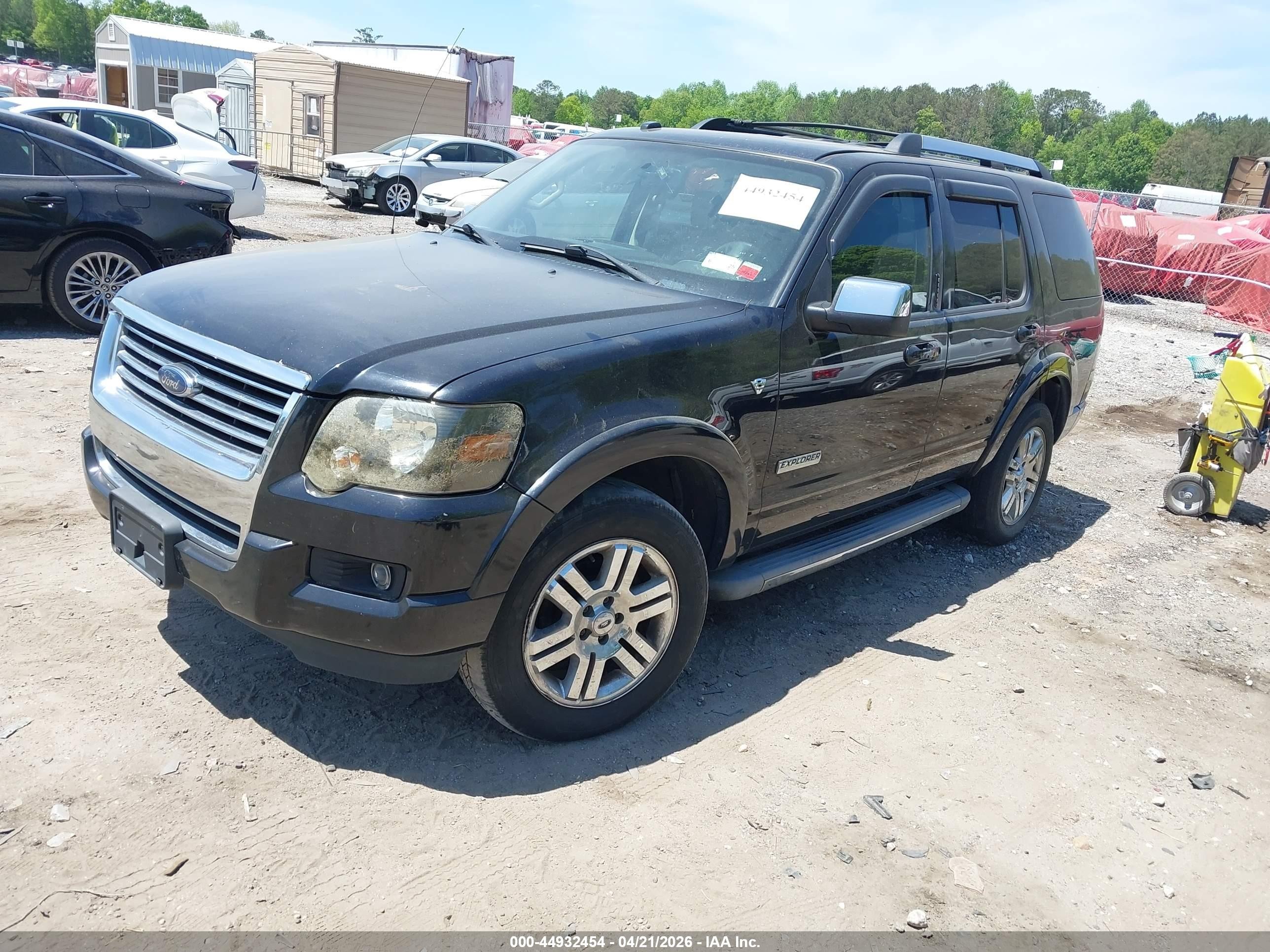 2008 Ford Explorer Limited Black vin: 1FMEU75858UB19065