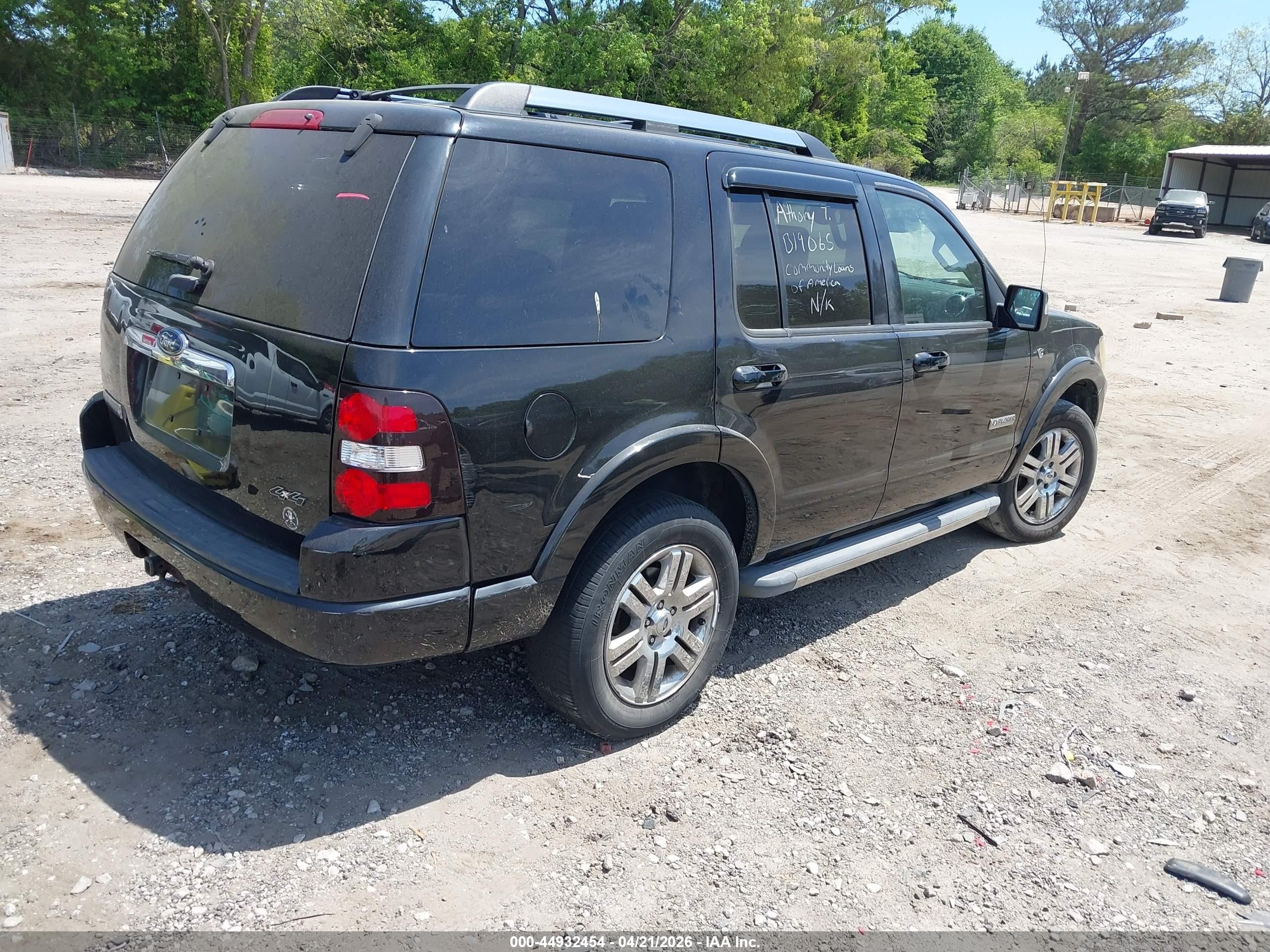 2008 Ford Explorer Limited Black vin: 1FMEU75858UB19065