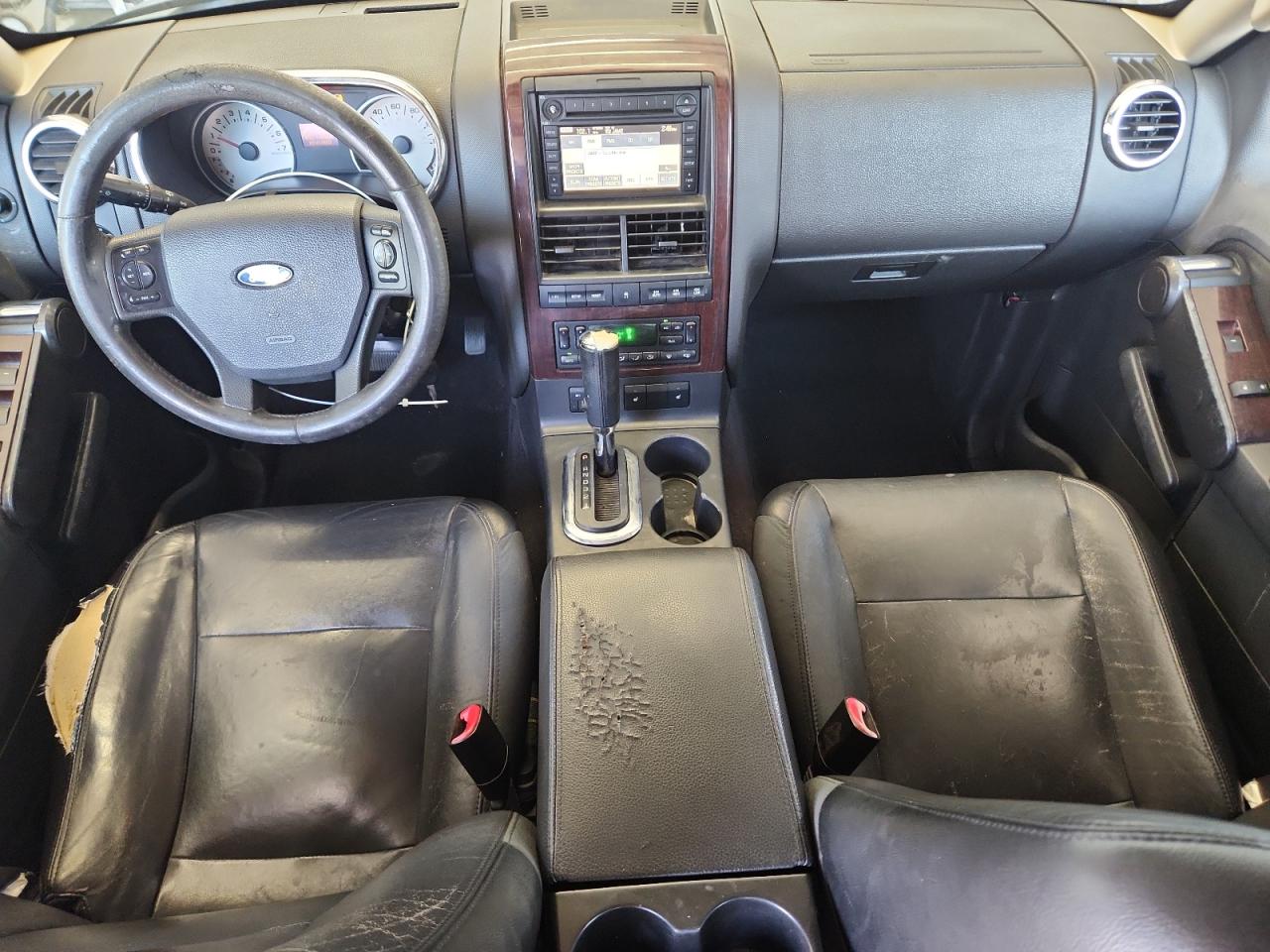 2006 Ford Explorer Limited Black vin: 1FMEU75876UB09506 Damage: Console Cover, Torn, > 12 Inches