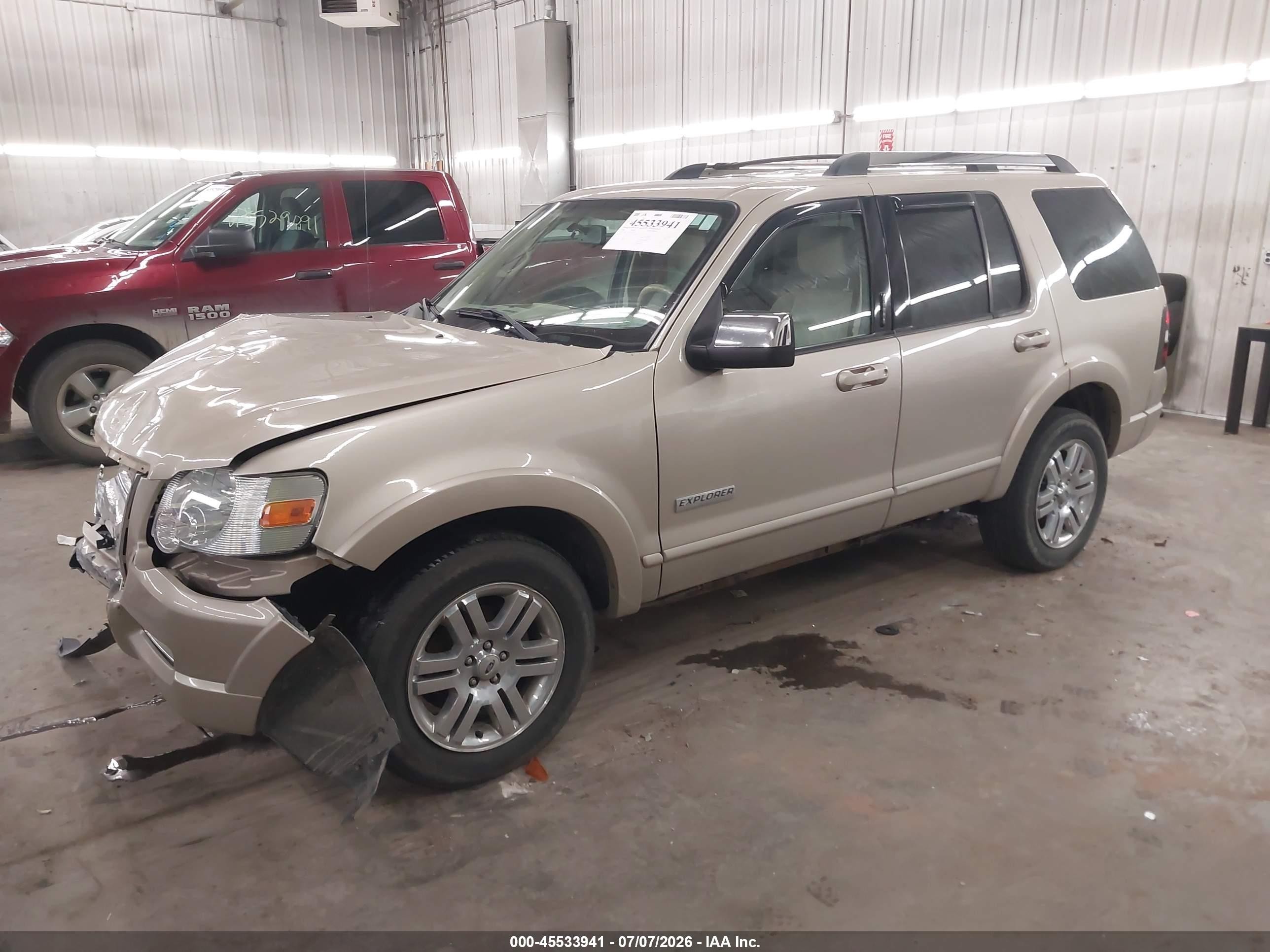 2006 Ford Explorer Limited Beige vin: 1FMEU75876UB56549