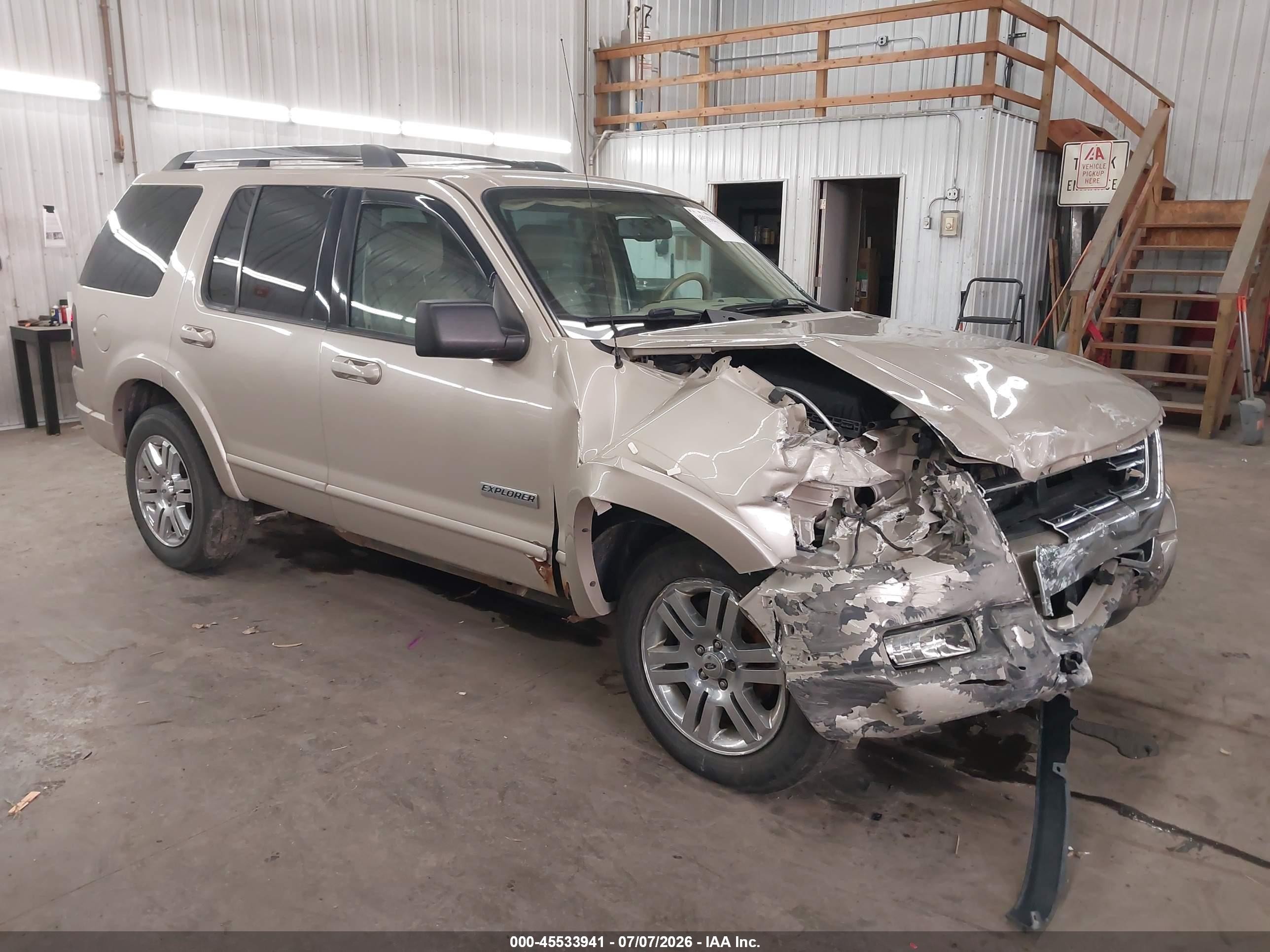 2006 Ford Explorer Limited Beige vin: 1FMEU75876UB56549