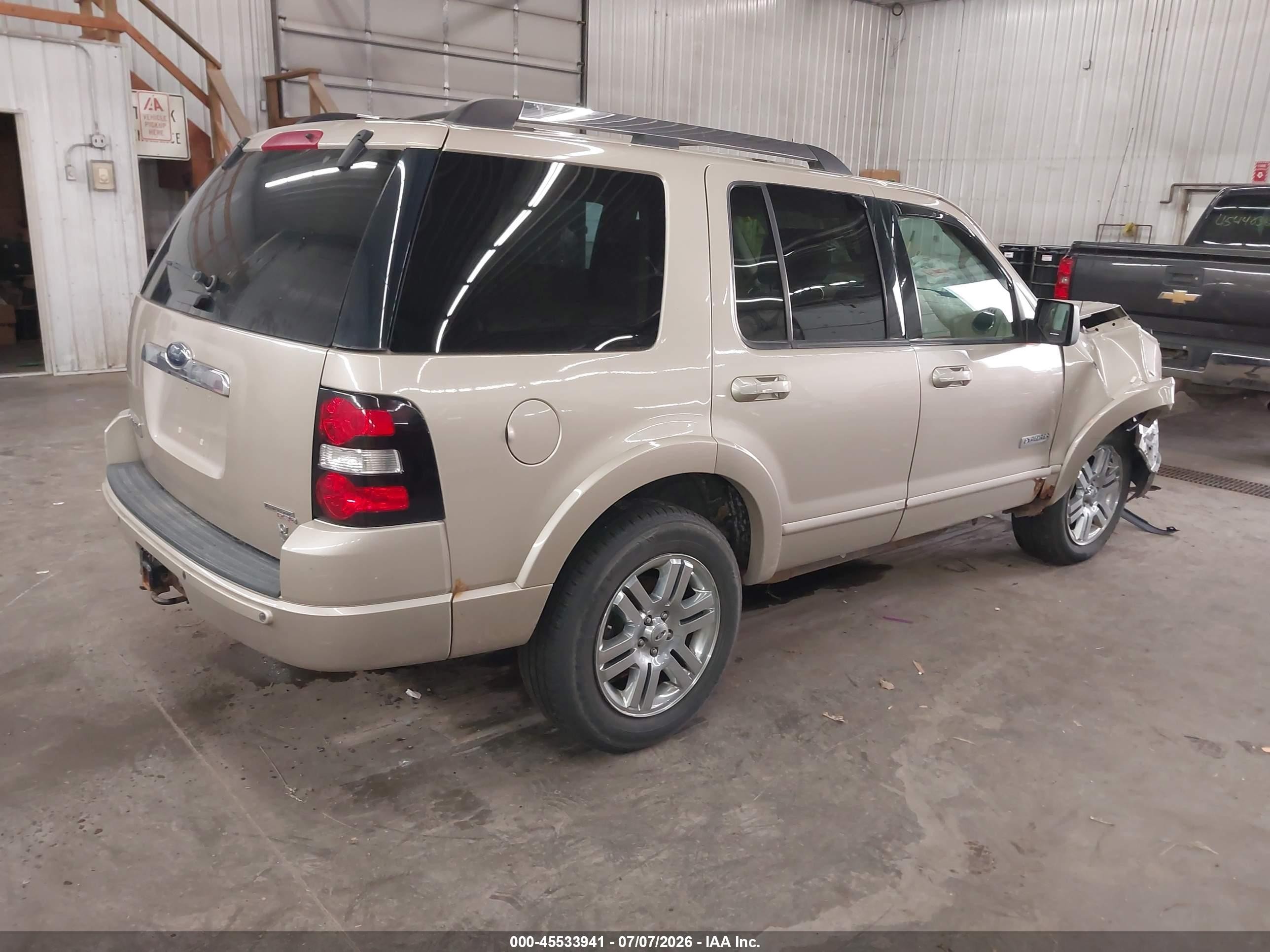 2006 Ford Explorer Limited Beige vin: 1FMEU75876UB56549