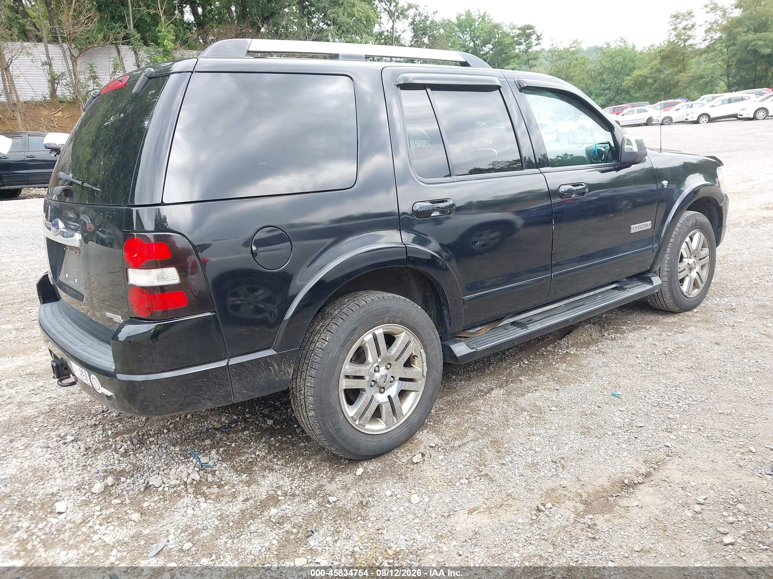 2007 Ford Explorer Limited Черный vin: 1FMEU75877UB85695
