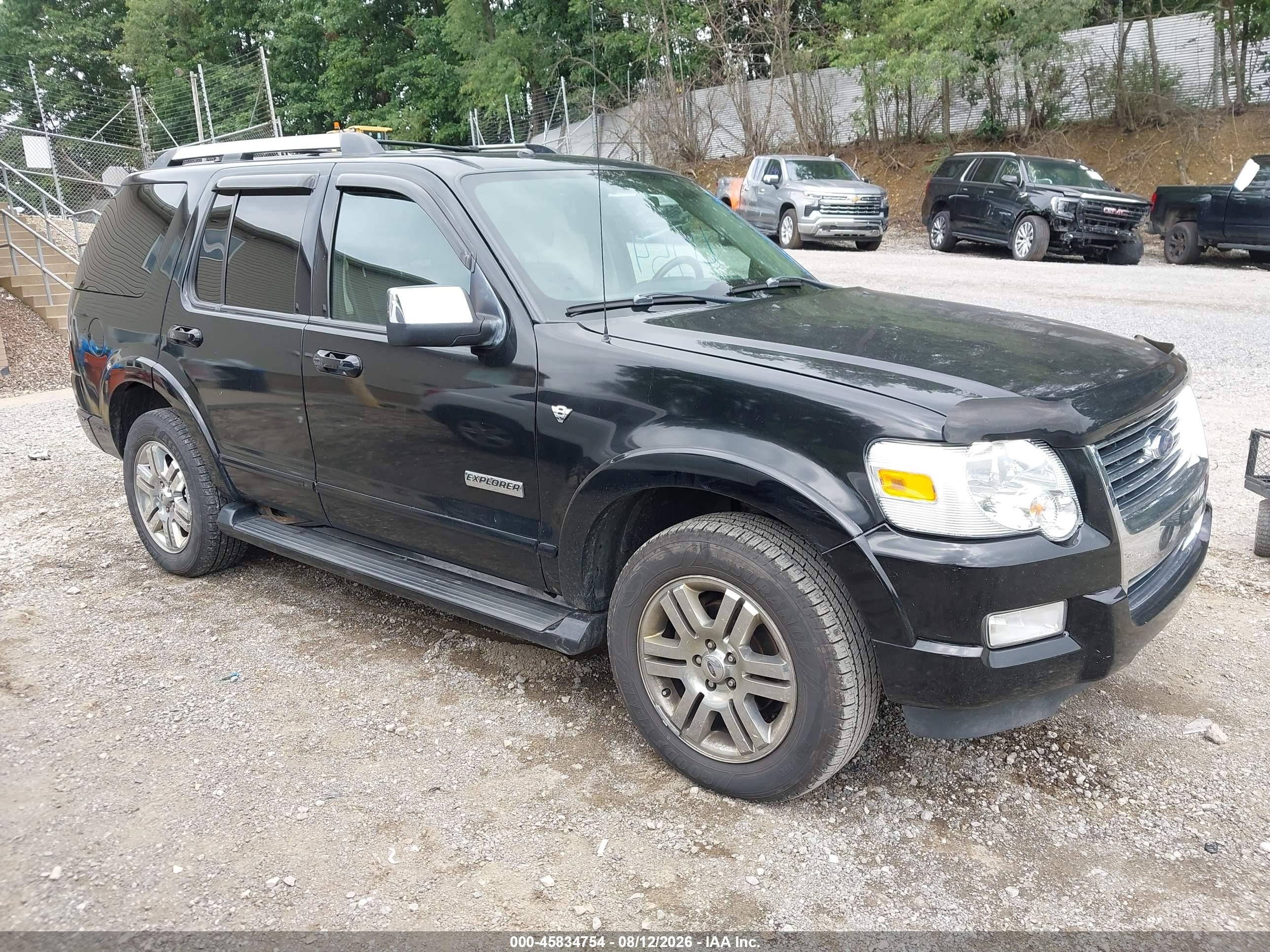 2007 Ford Explorer Limited Черный vin: 1FMEU75877UB85695