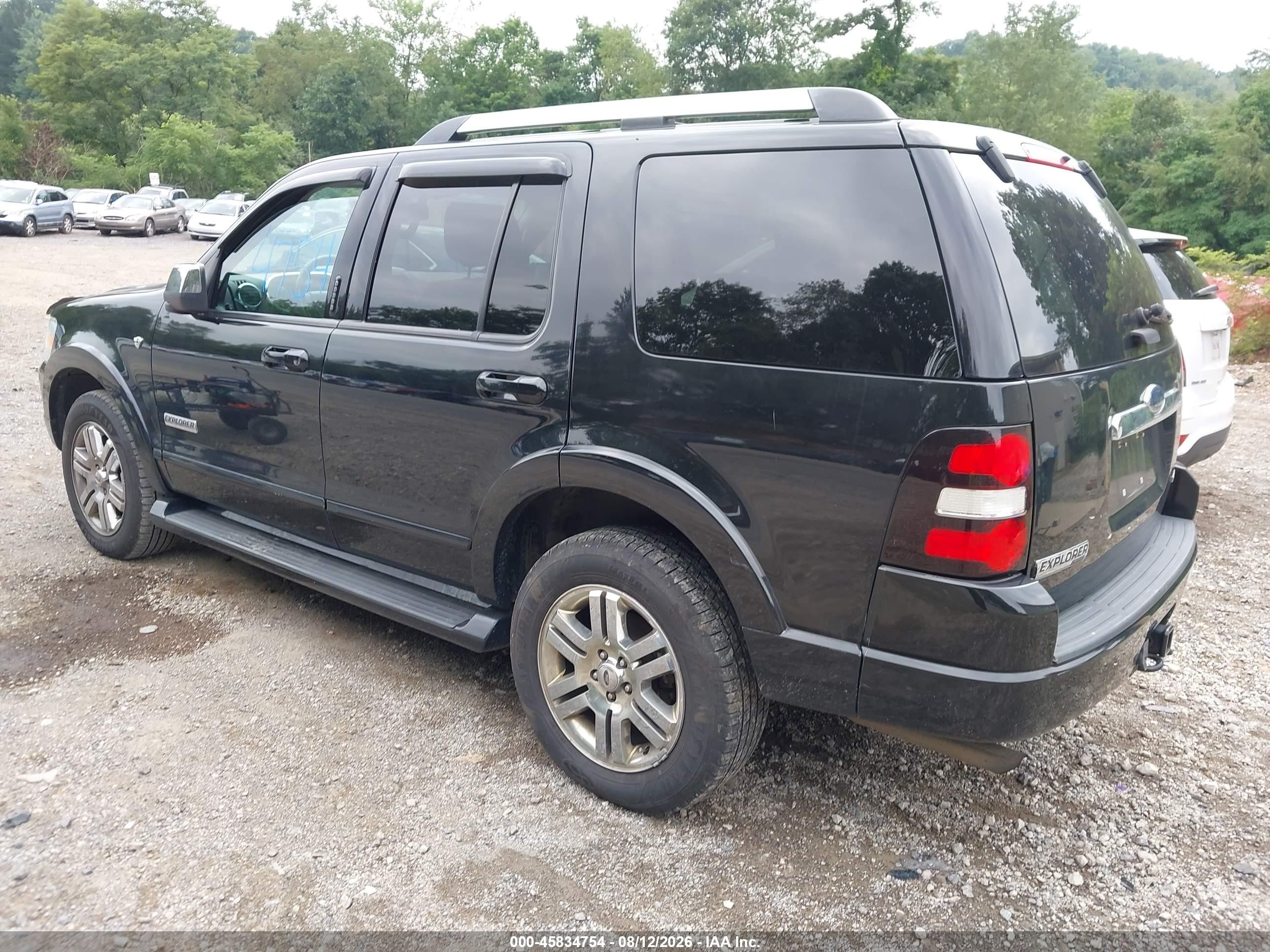2007 Ford Explorer Limited Черный vin: 1FMEU75877UB85695