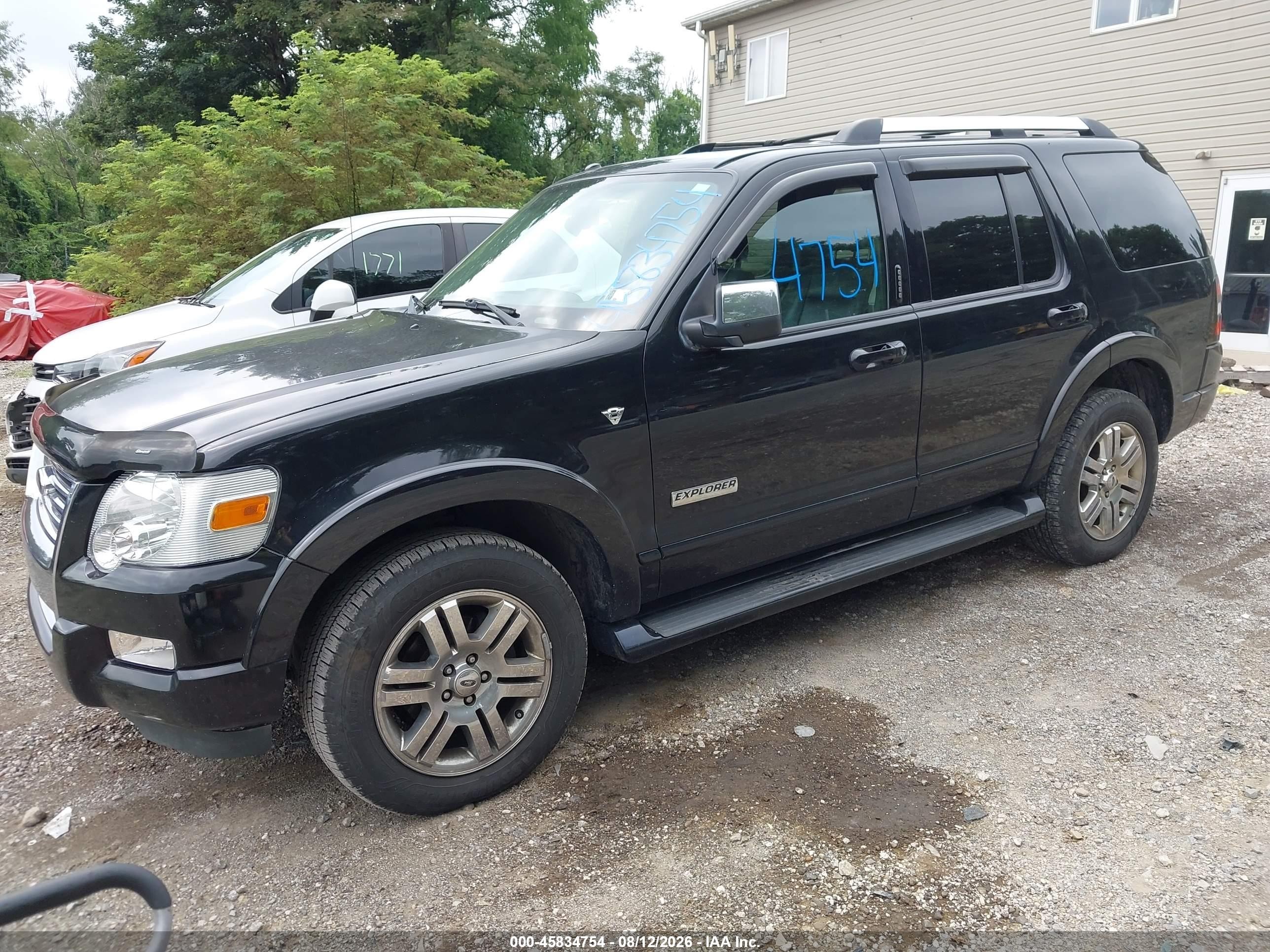2007 Ford Explorer Limited Черный vin: 1FMEU75877UB85695