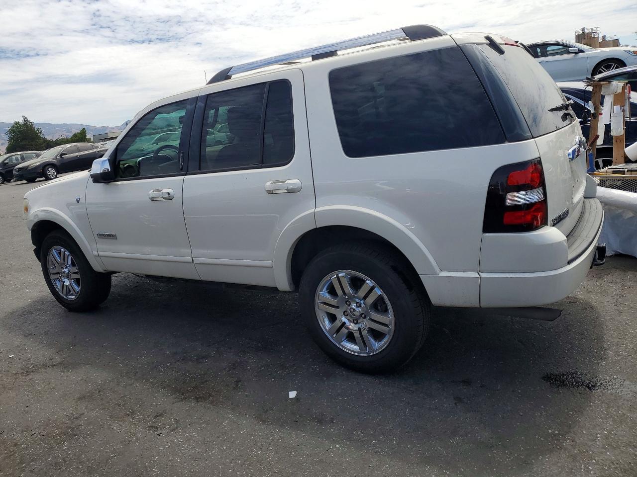 2007 Ford Explorer Limited White vin: 1FMEU75897UB19505