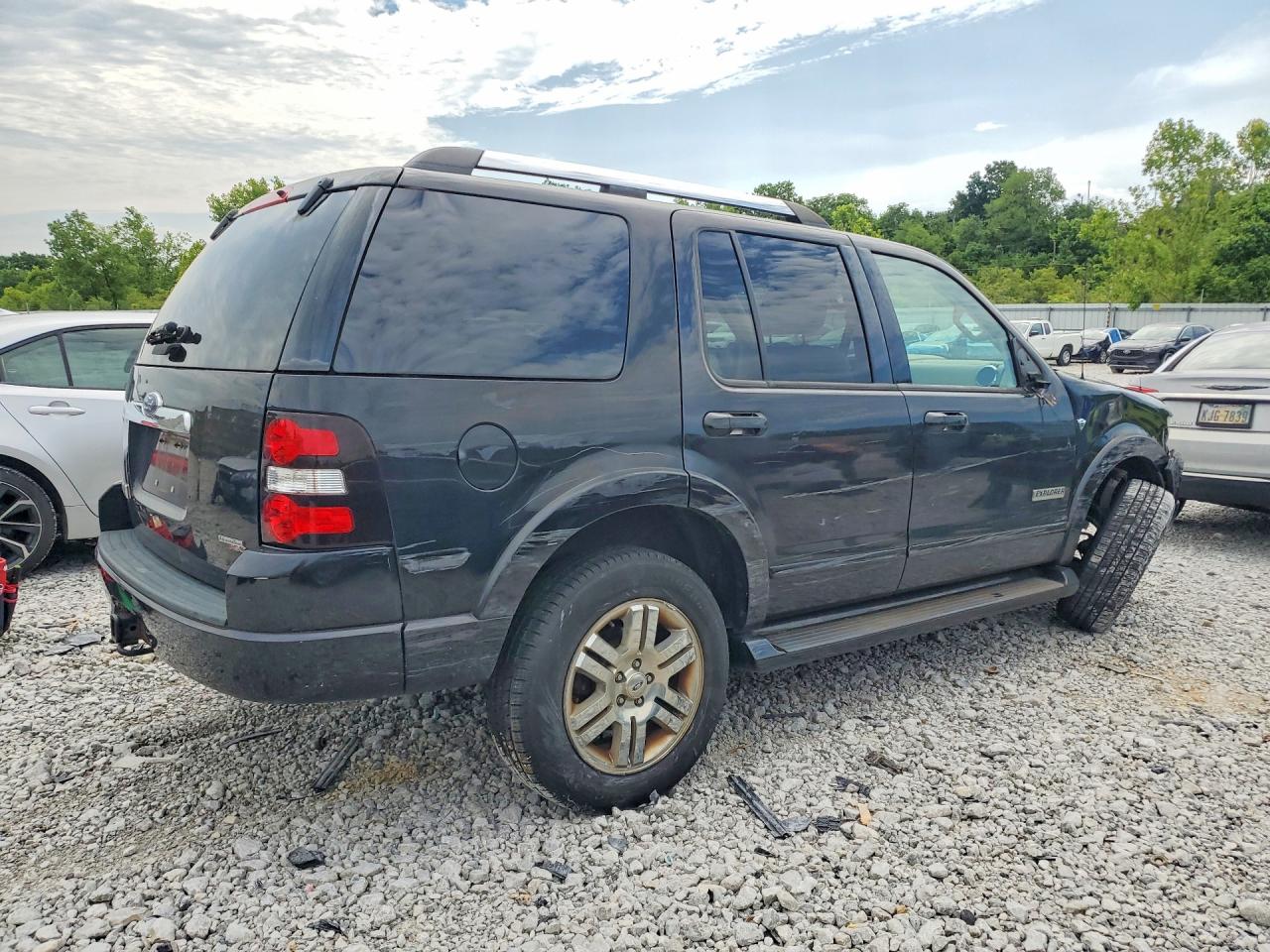 2007 Ford Explorer Limited Black vin: 1FMEU75897UB28561