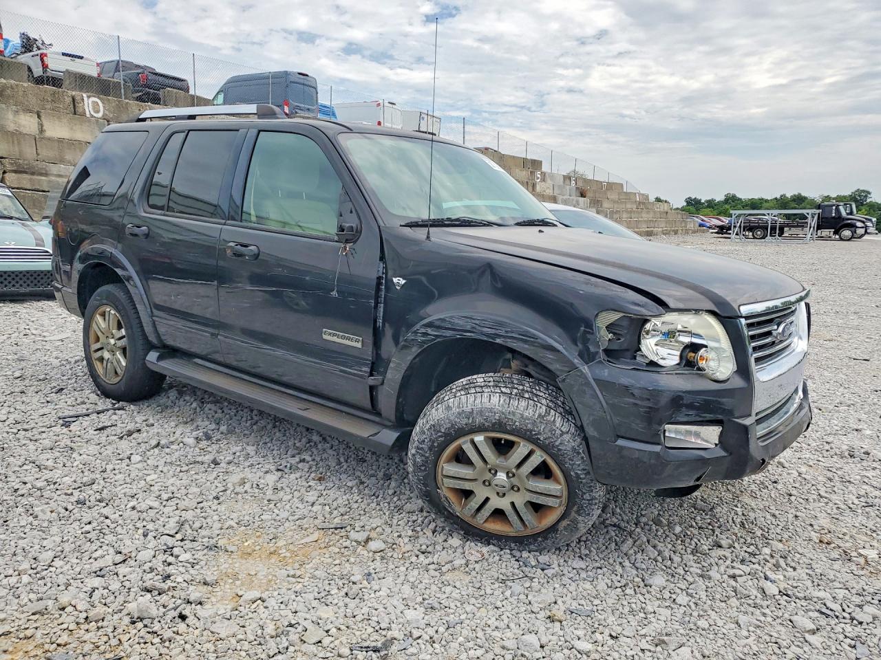 2007 Ford Explorer Limited Black vin: 1FMEU75897UB28561