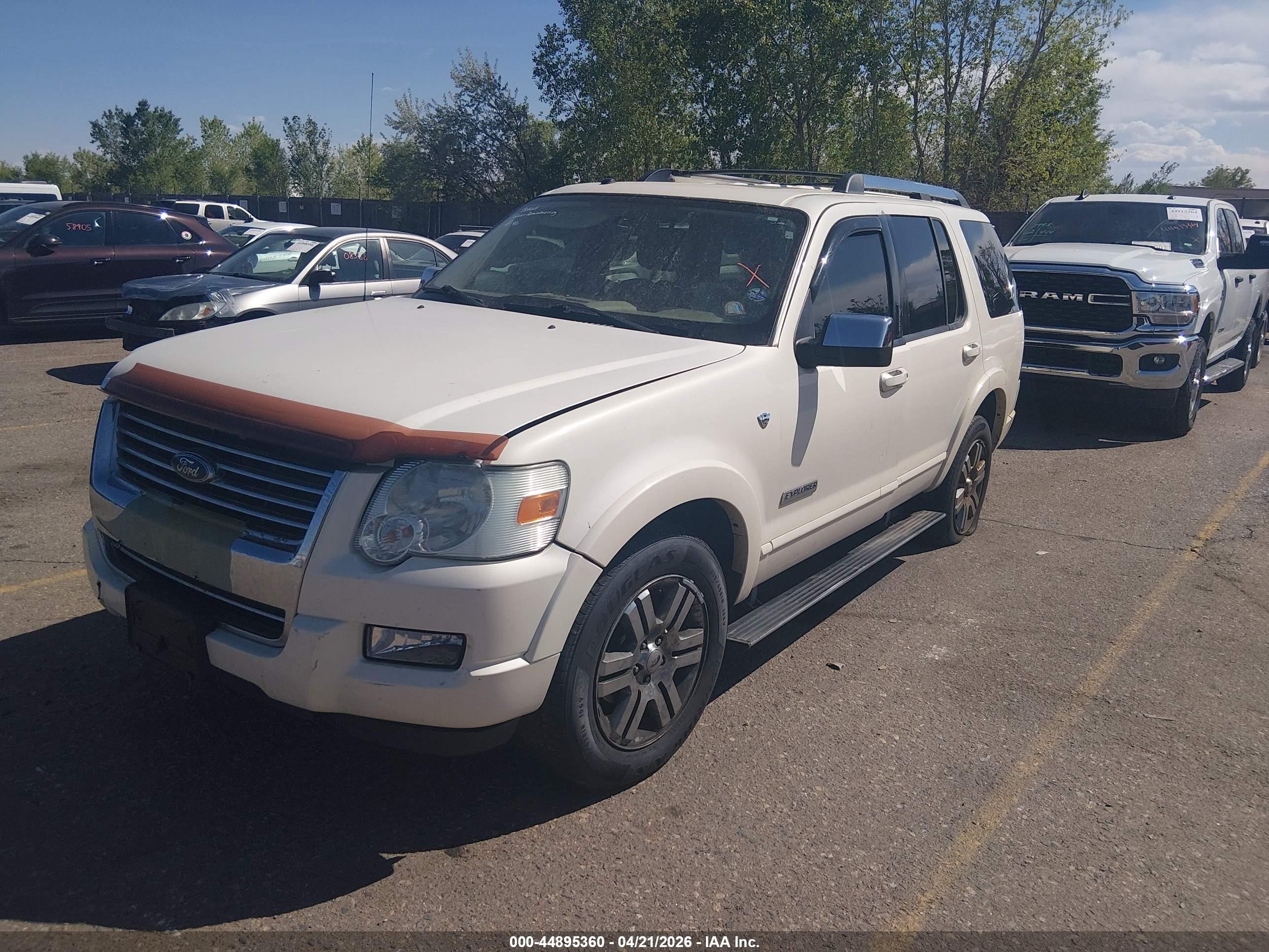 2007 Ford Explorer Limited White vin: 1FMEU758X7UB64601
