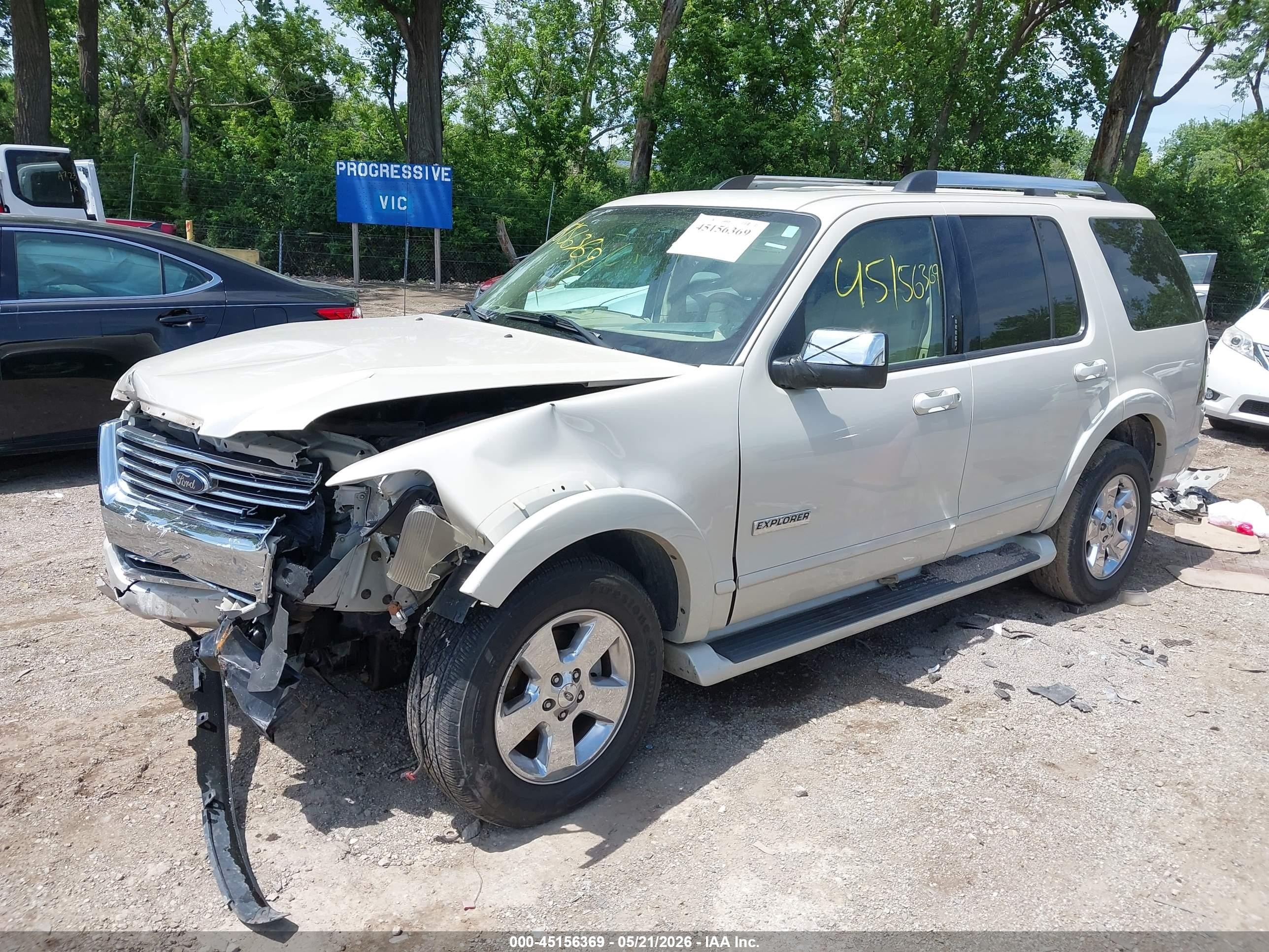 2006 Ford Explorer Limited White vin: 1FMEU75E26UB67609