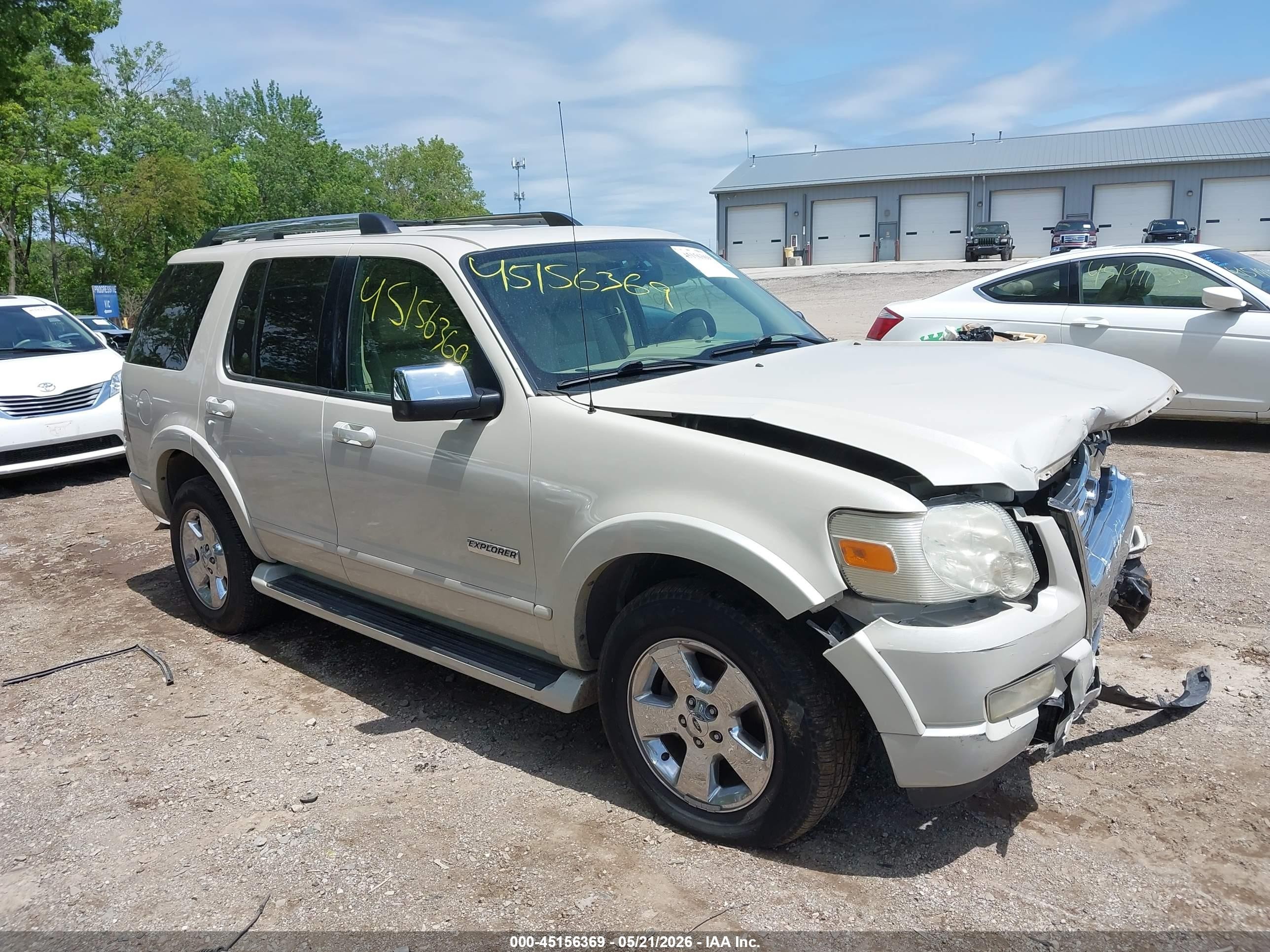 2006 Ford Explorer Limited White vin: 1FMEU75E26UB67609