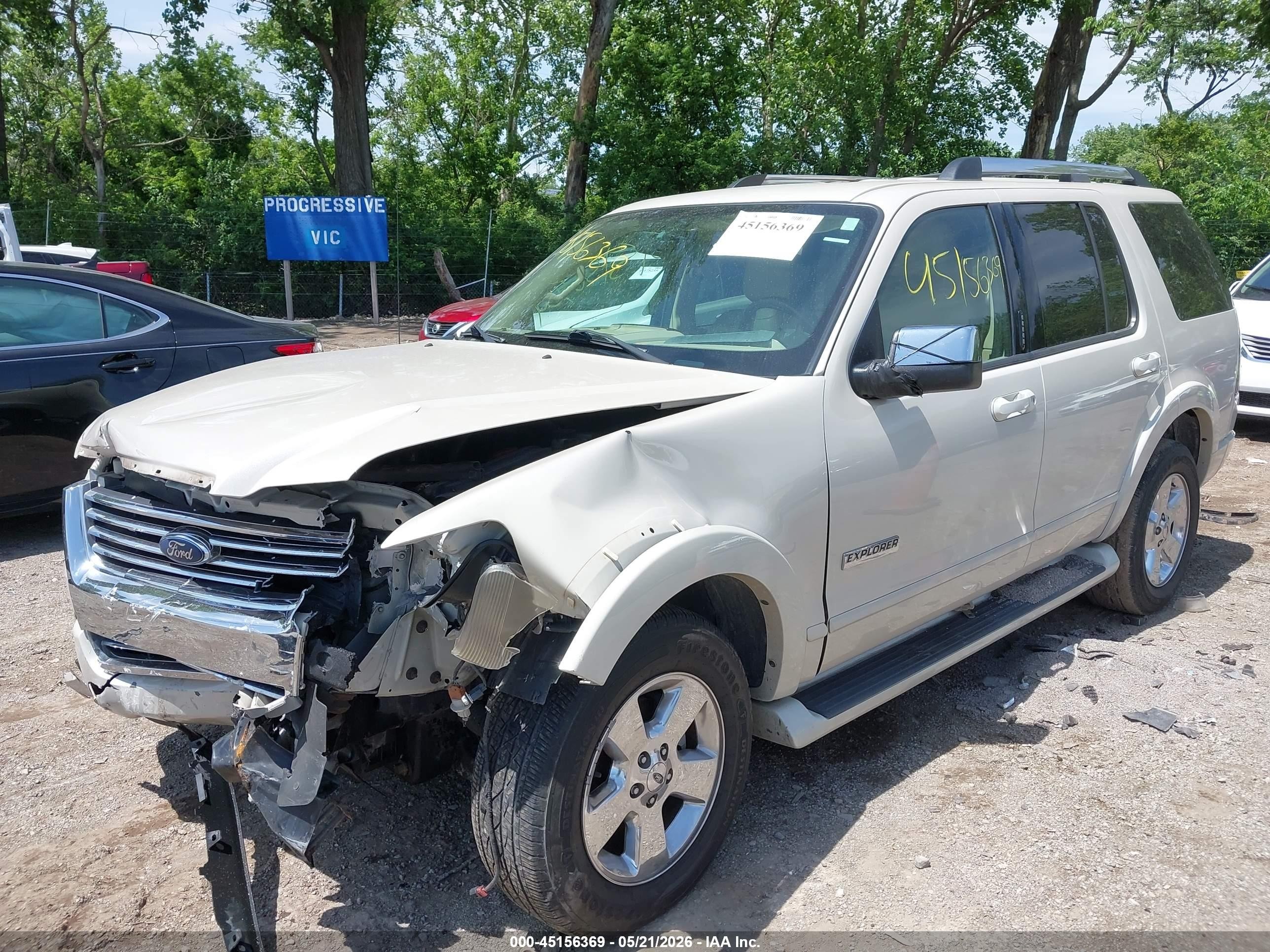 2006 Ford Explorer Limited White vin: 1FMEU75E26UB67609