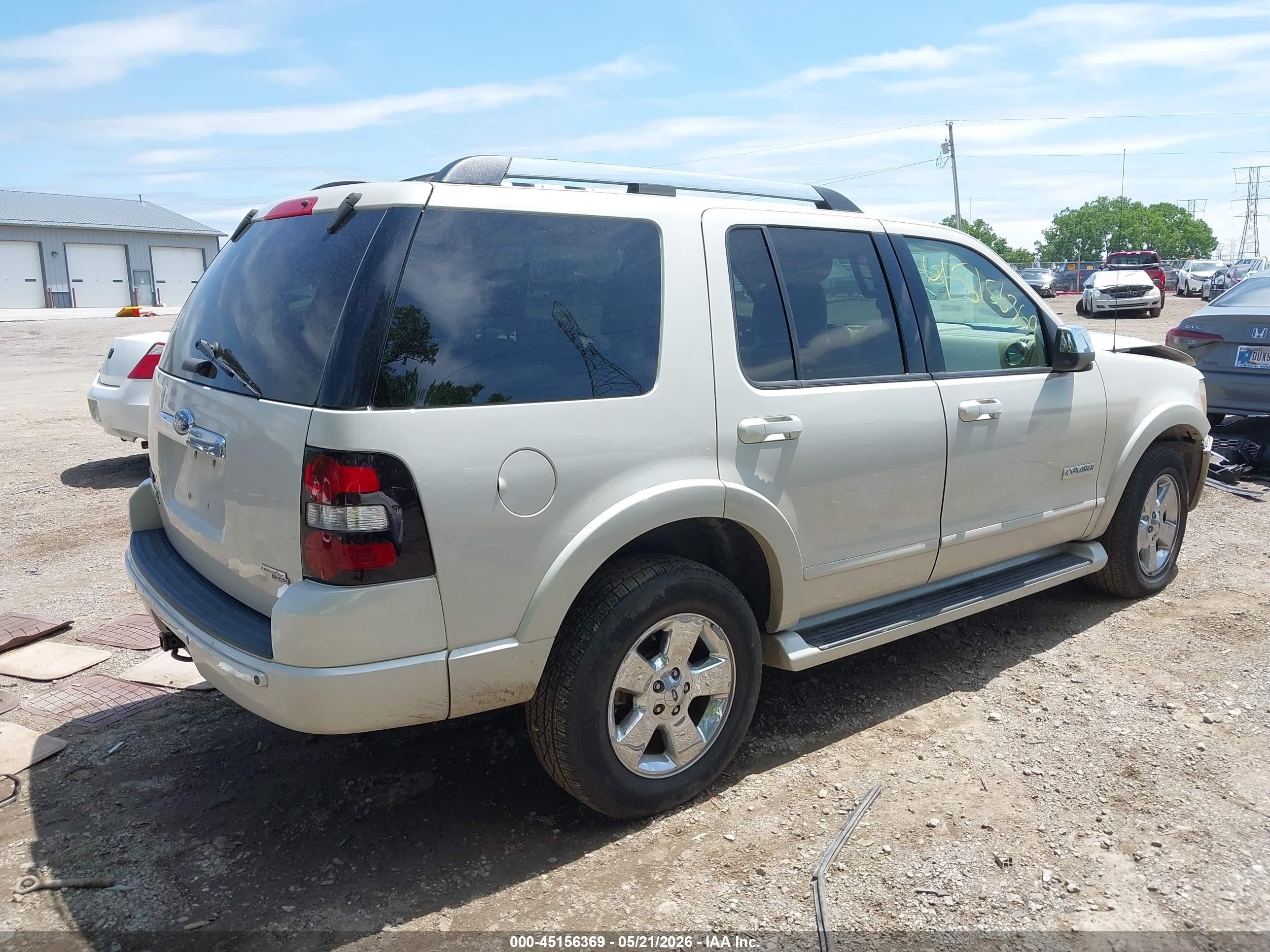 2006 Ford Explorer Limited White vin: 1FMEU75E26UB67609