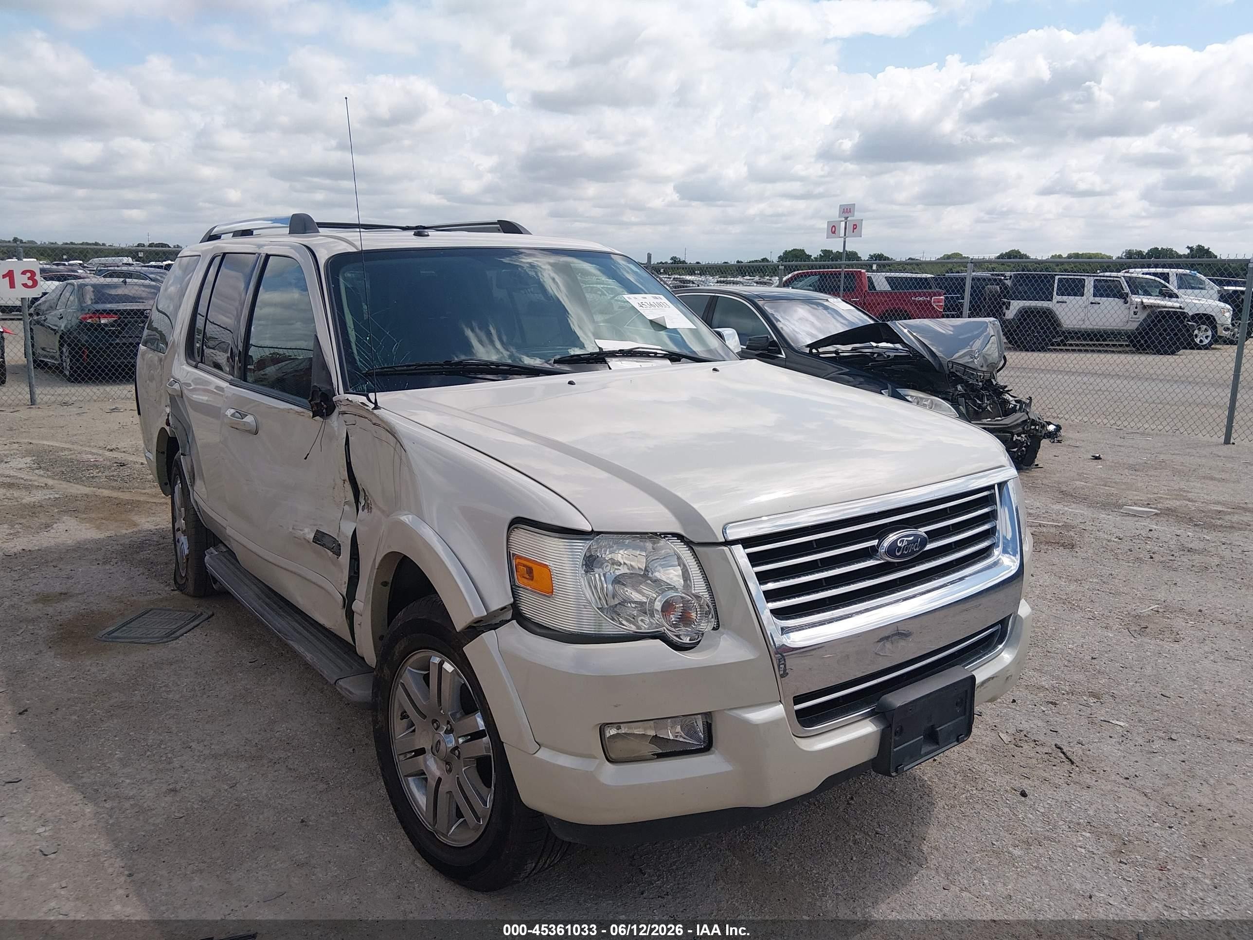 2006 Ford Explorer Limited White vin: 1FMEU75E46UB69555