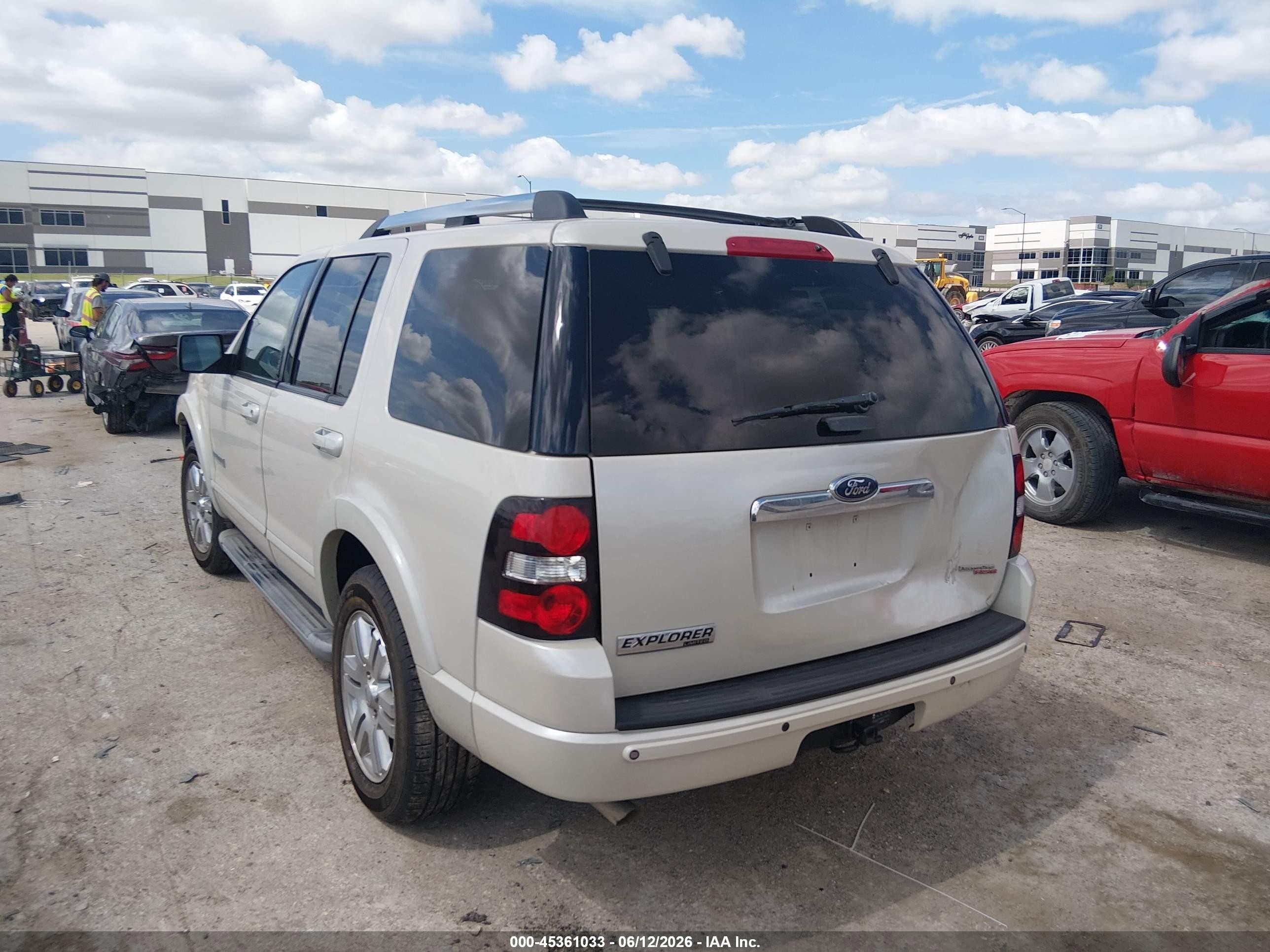 2006 Ford Explorer Limited White vin: 1FMEU75E46UB69555
