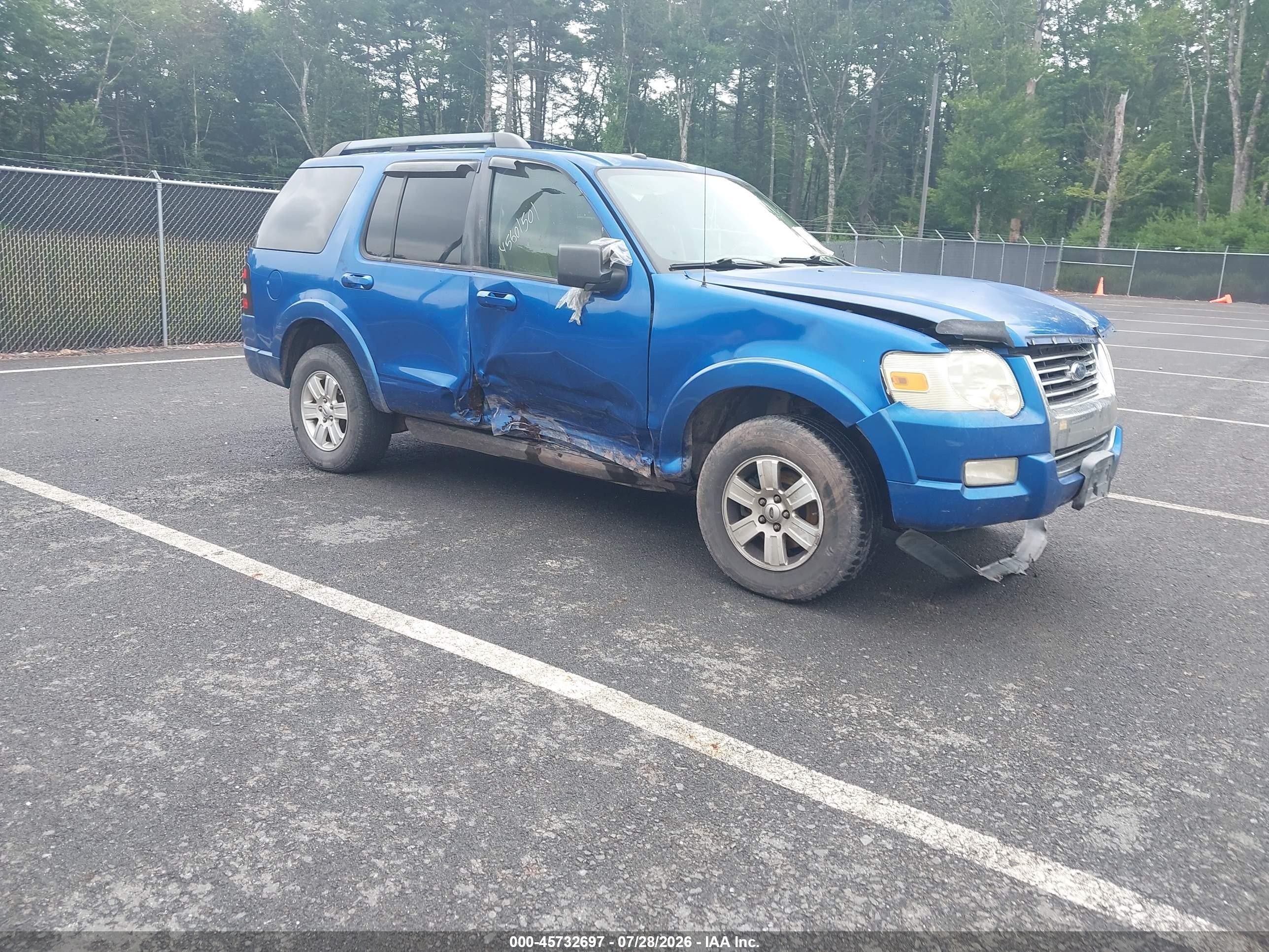 2010 Ford Explorer Xlt Синий vin: 1FMEU7DE2AUA04159
