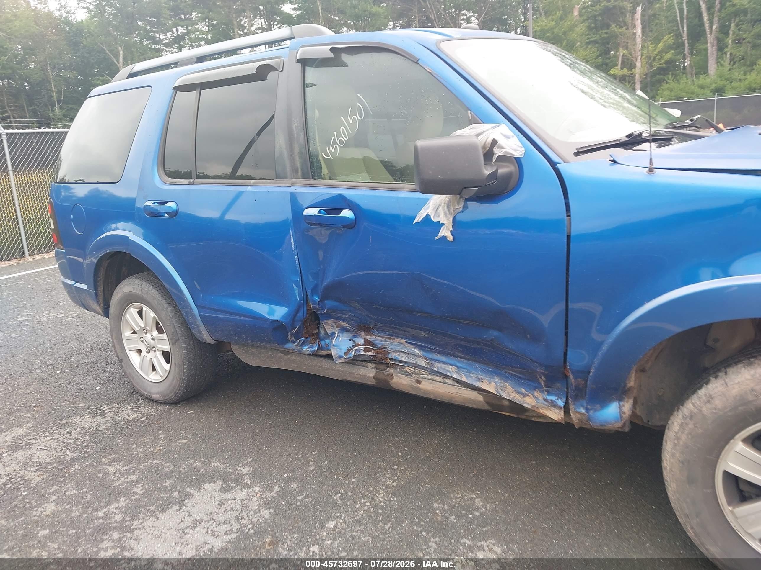 2010 Ford Explorer Xlt Синий vin: 1FMEU7DE2AUA04159