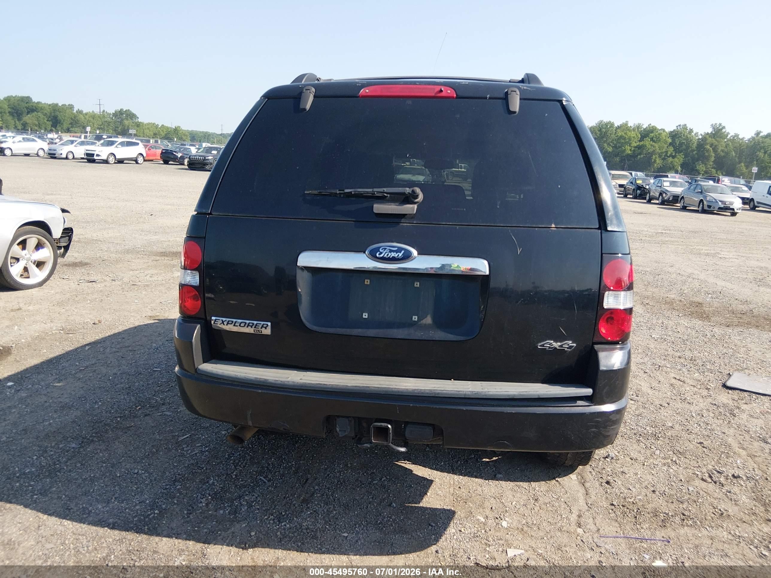 2010 Ford Explorer Xlt Black vin: 1FMEU7DE5AUA07721