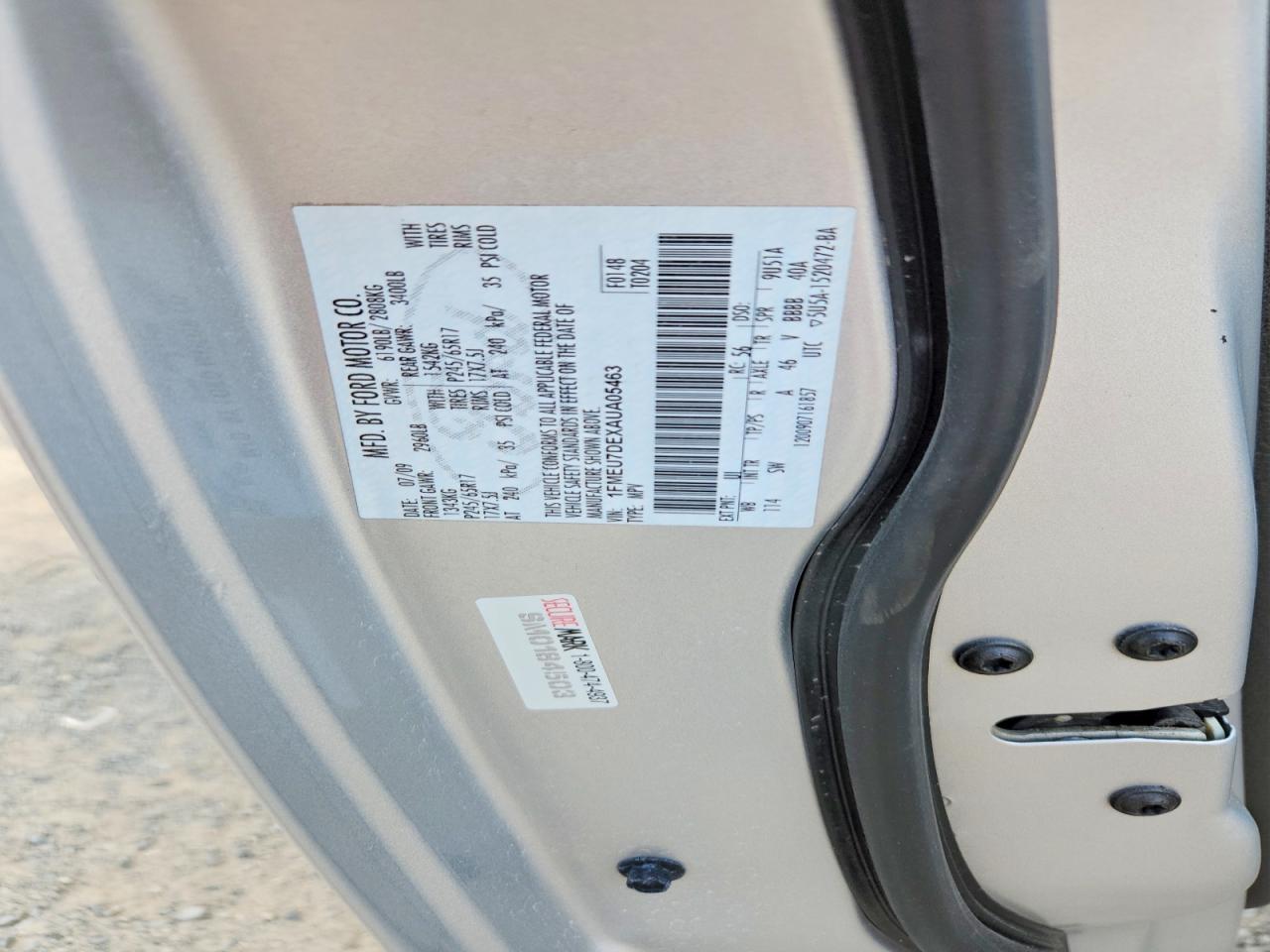 2010 Ford Explorer Xlt Silver vin: 1FMEU7DEXAUA05463
