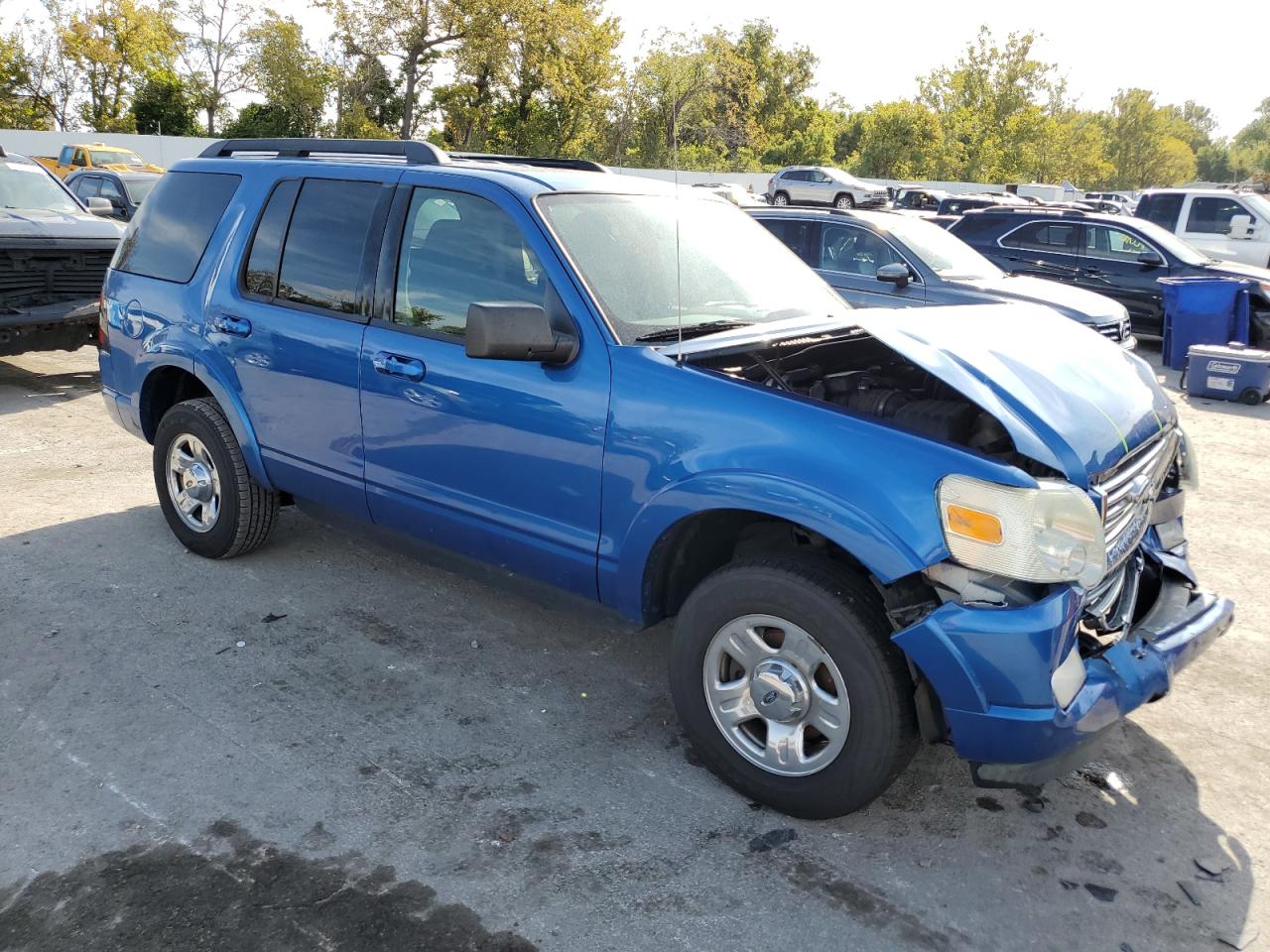 2010 Ford Explorer Xlt Blue vin: 1FMEU7DEXAUA66828