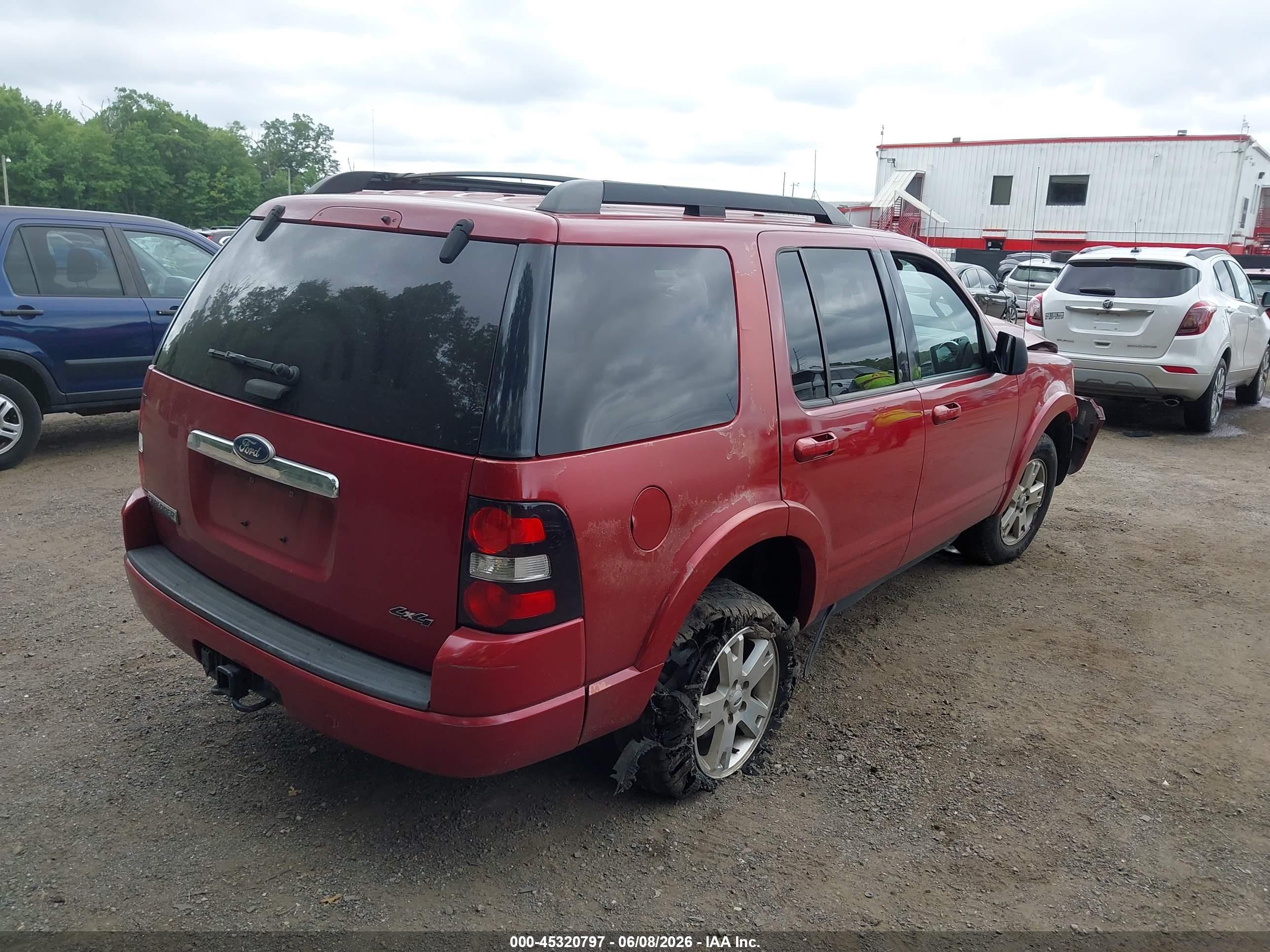 2010 Ford Explorer Xlt Red vin: 1FMEU7DEXAUA81507