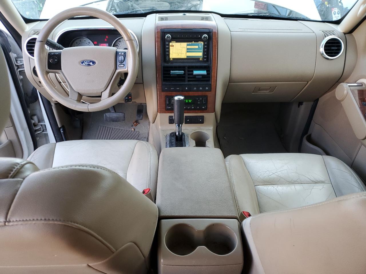 2010 Ford Explorer Eddie Bauer White vin: 1FMEU7E84AUB03719