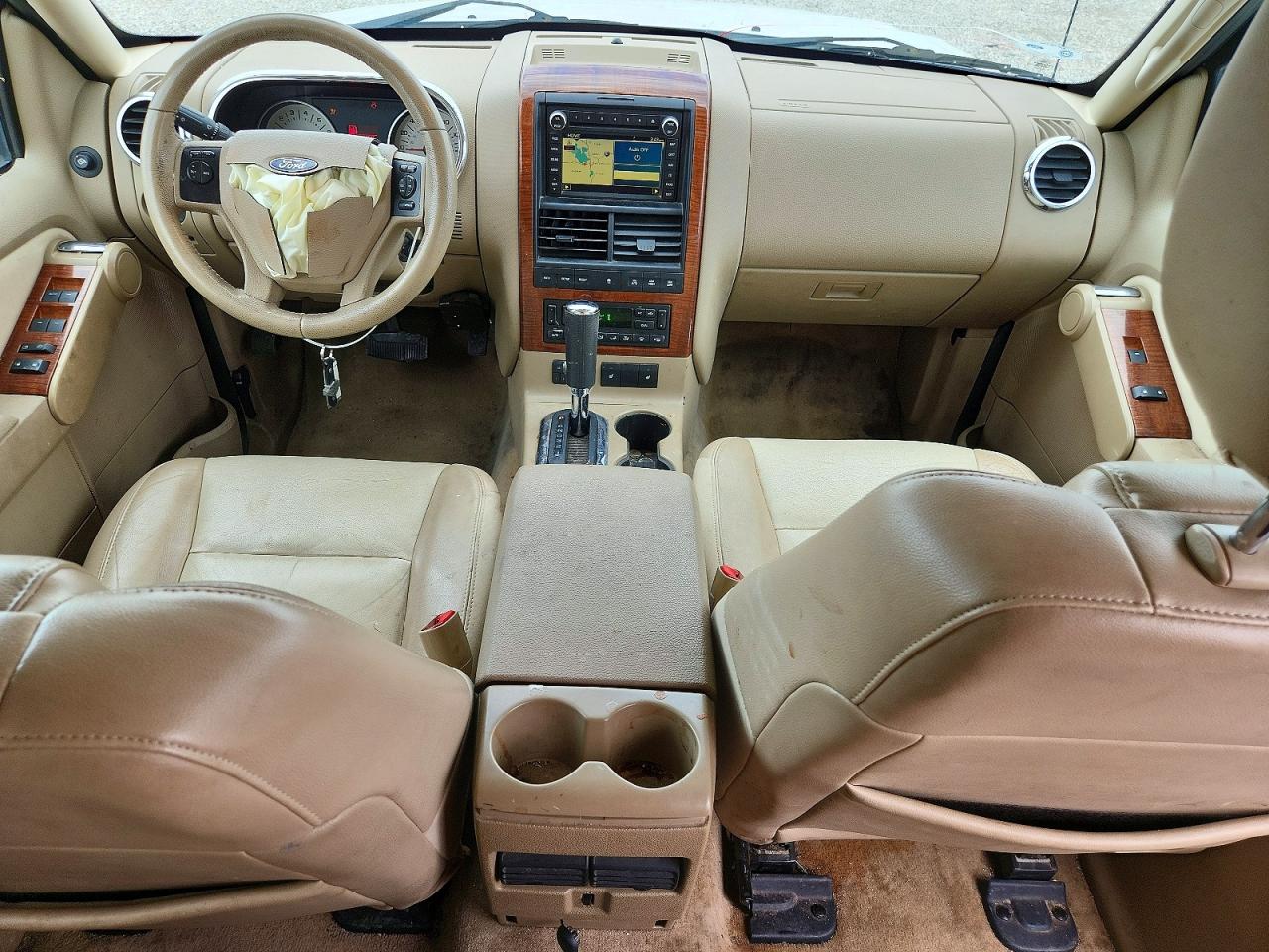 2010 Ford Explorer Eddie Bauer White vin: 1FMEU7E85AUA97056