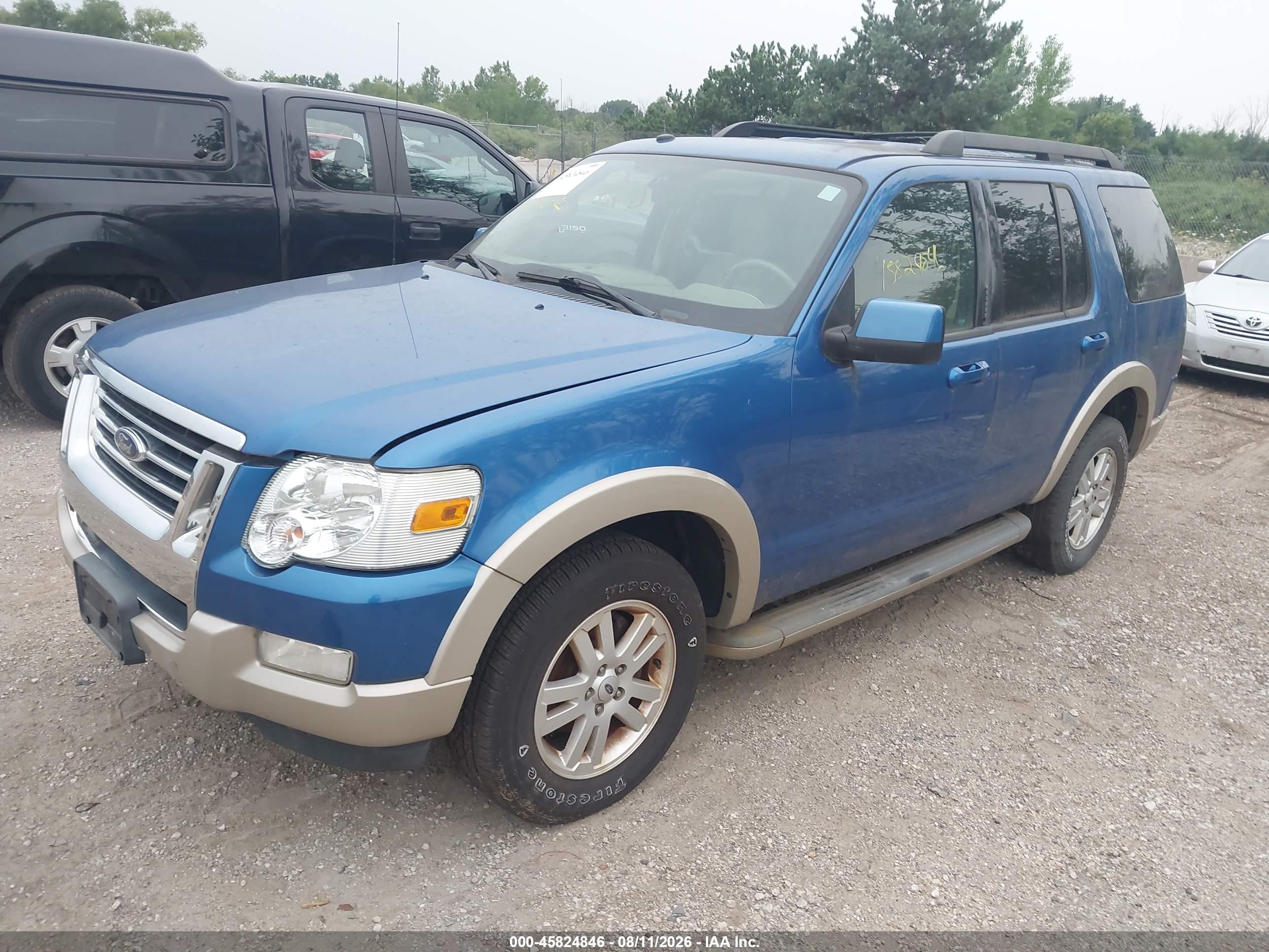 2010 Ford Explorer Eddie Bauer Blue vin: 1FMEU7EE0AUA20455