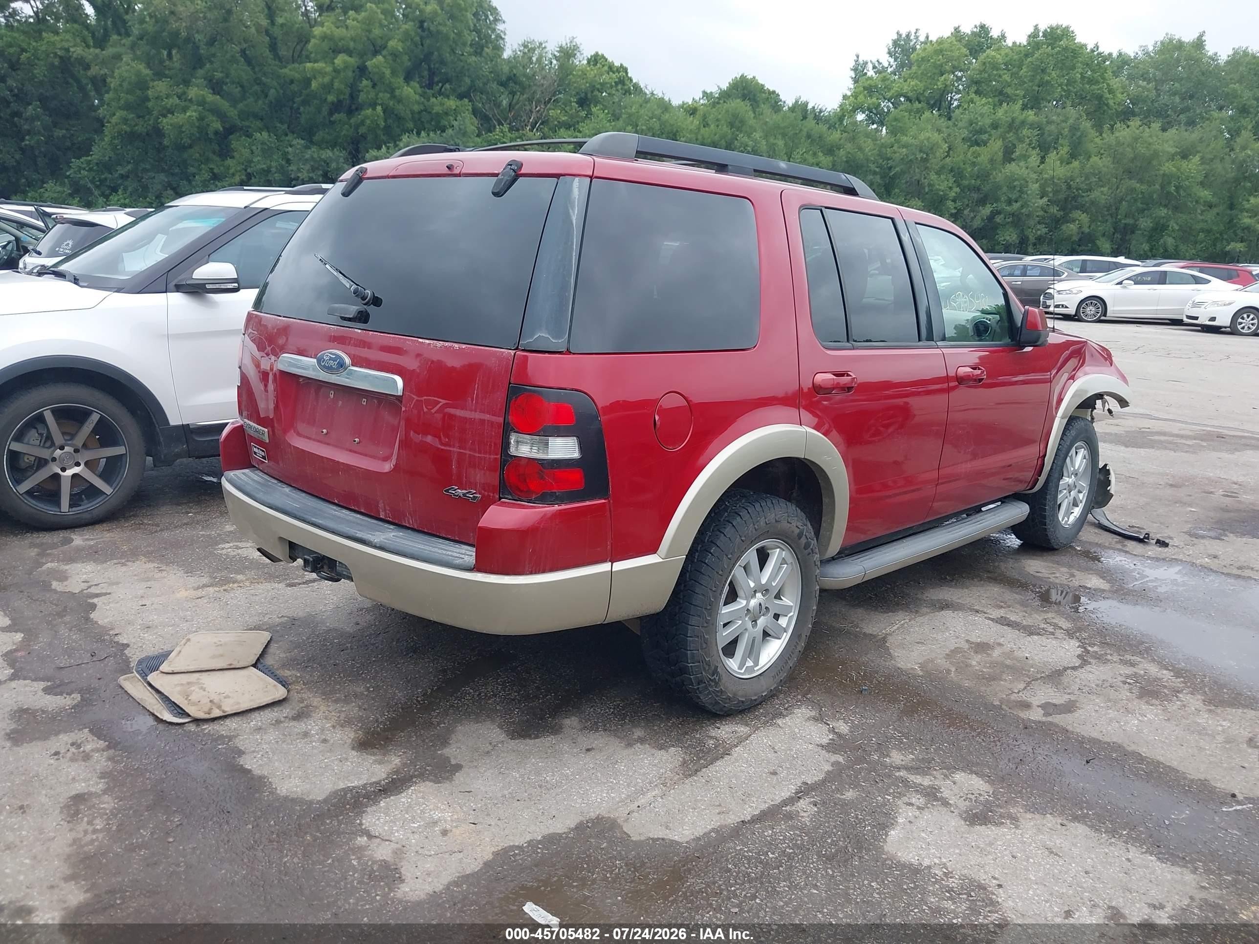 2010 Ford Explorer Eddie Bauer Red vin: 1FMEU7EE1AUA78364