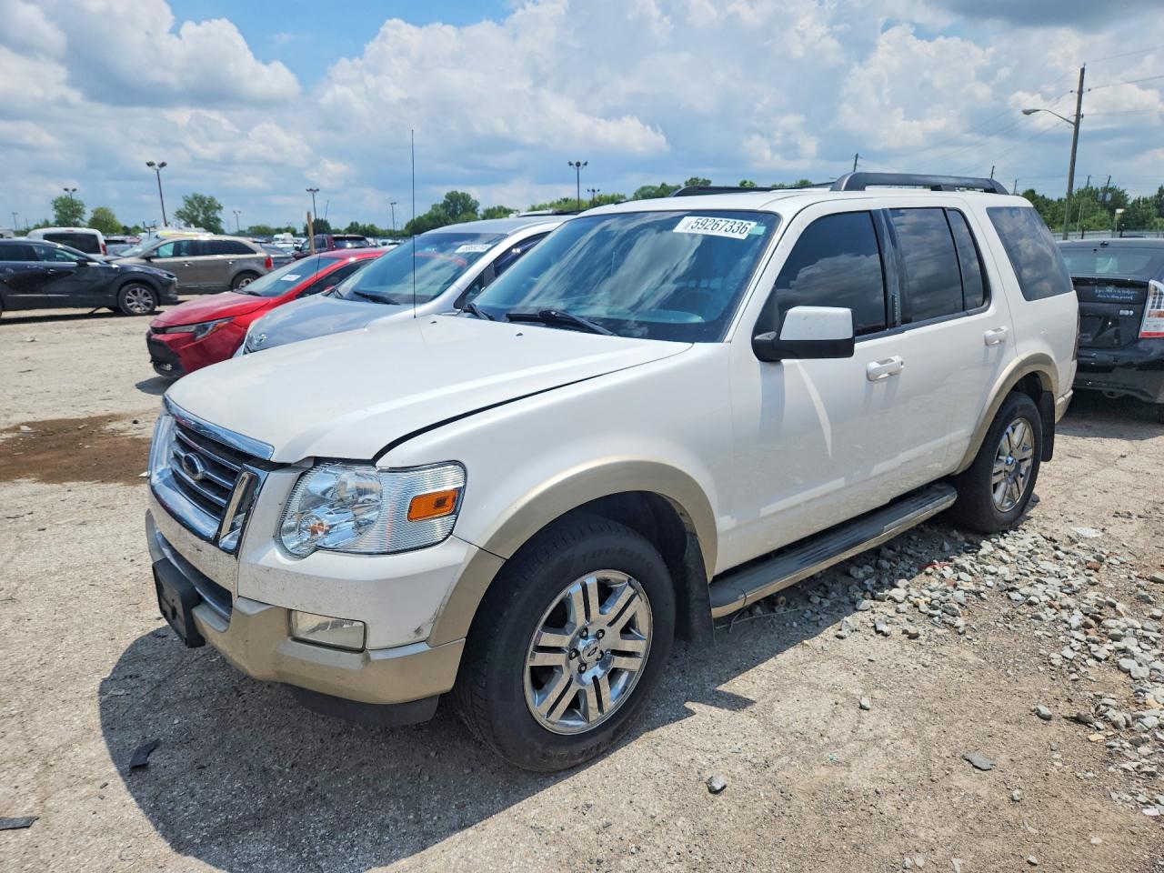 2010 Ford Explorer Eddie Bauer White vin: 1FMEU7EE2AUA18366