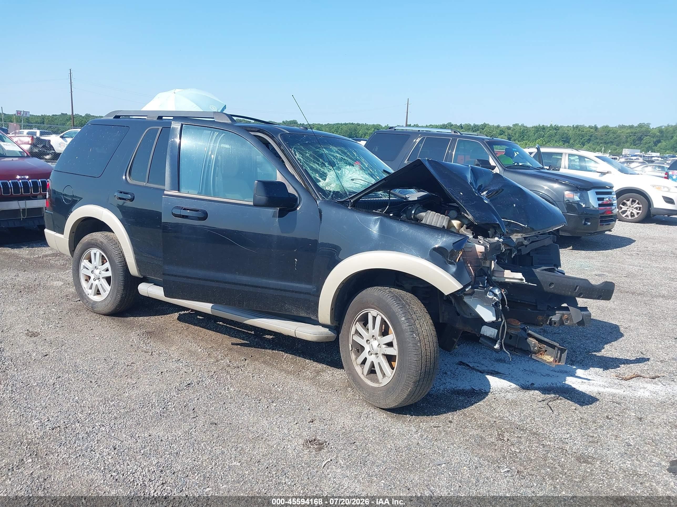 2010 Ford Explorer Eddie Bauer Black vin: 1FMEU7EE2AUA22952