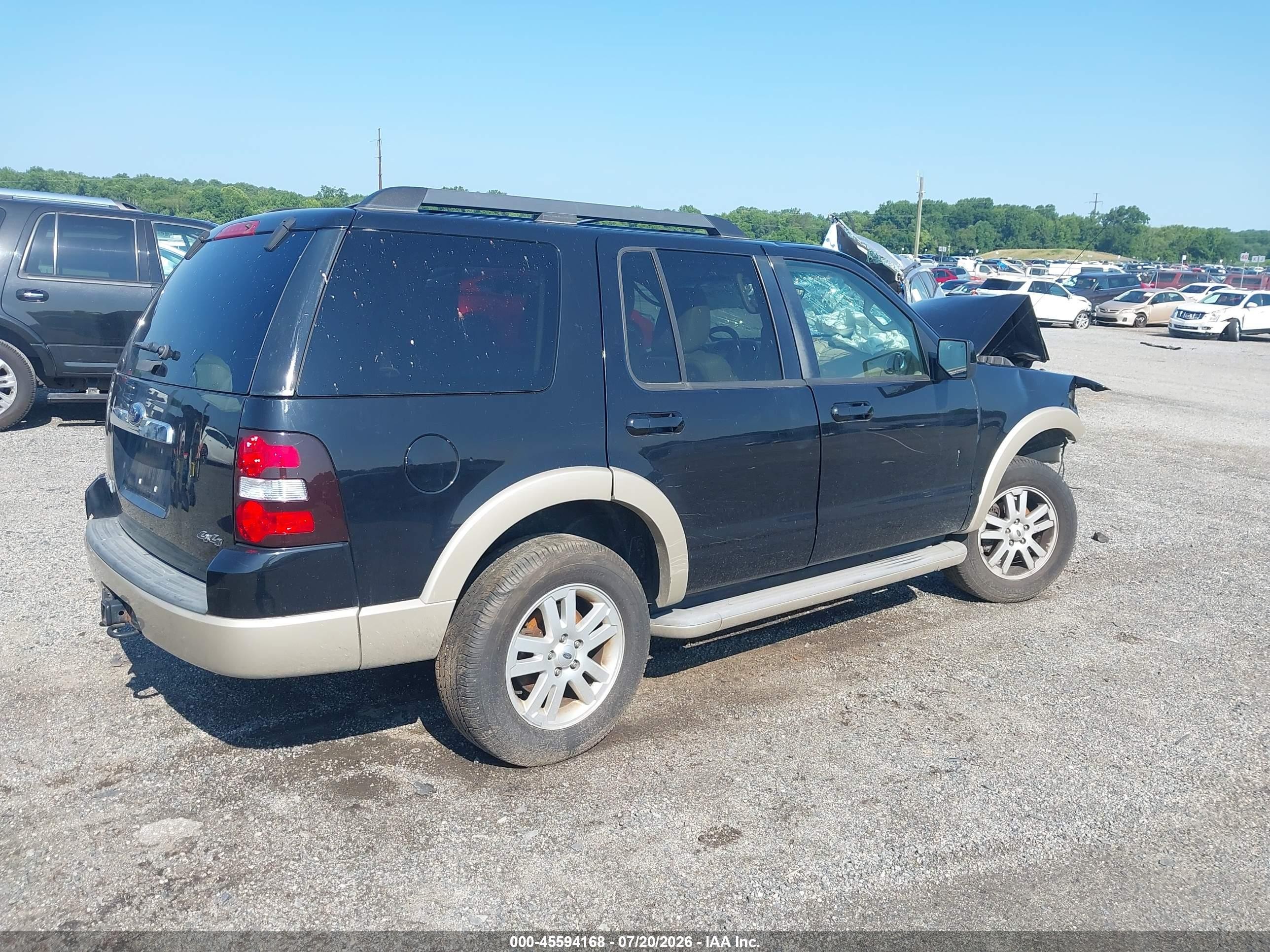 2010 Ford Explorer Eddie Bauer Black vin: 1FMEU7EE2AUA22952