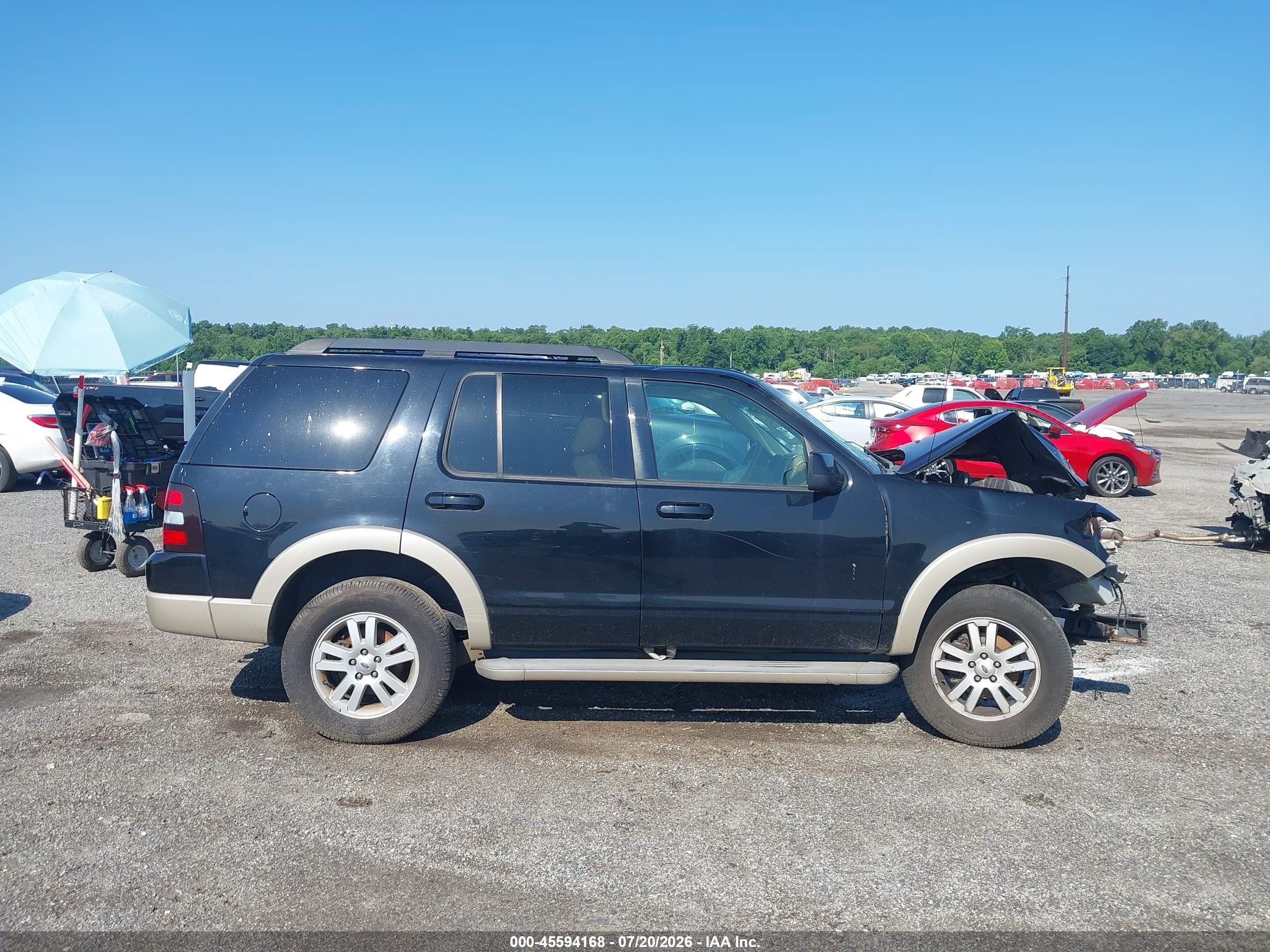 2010 Ford Explorer Eddie Bauer Black vin: 1FMEU7EE2AUA22952