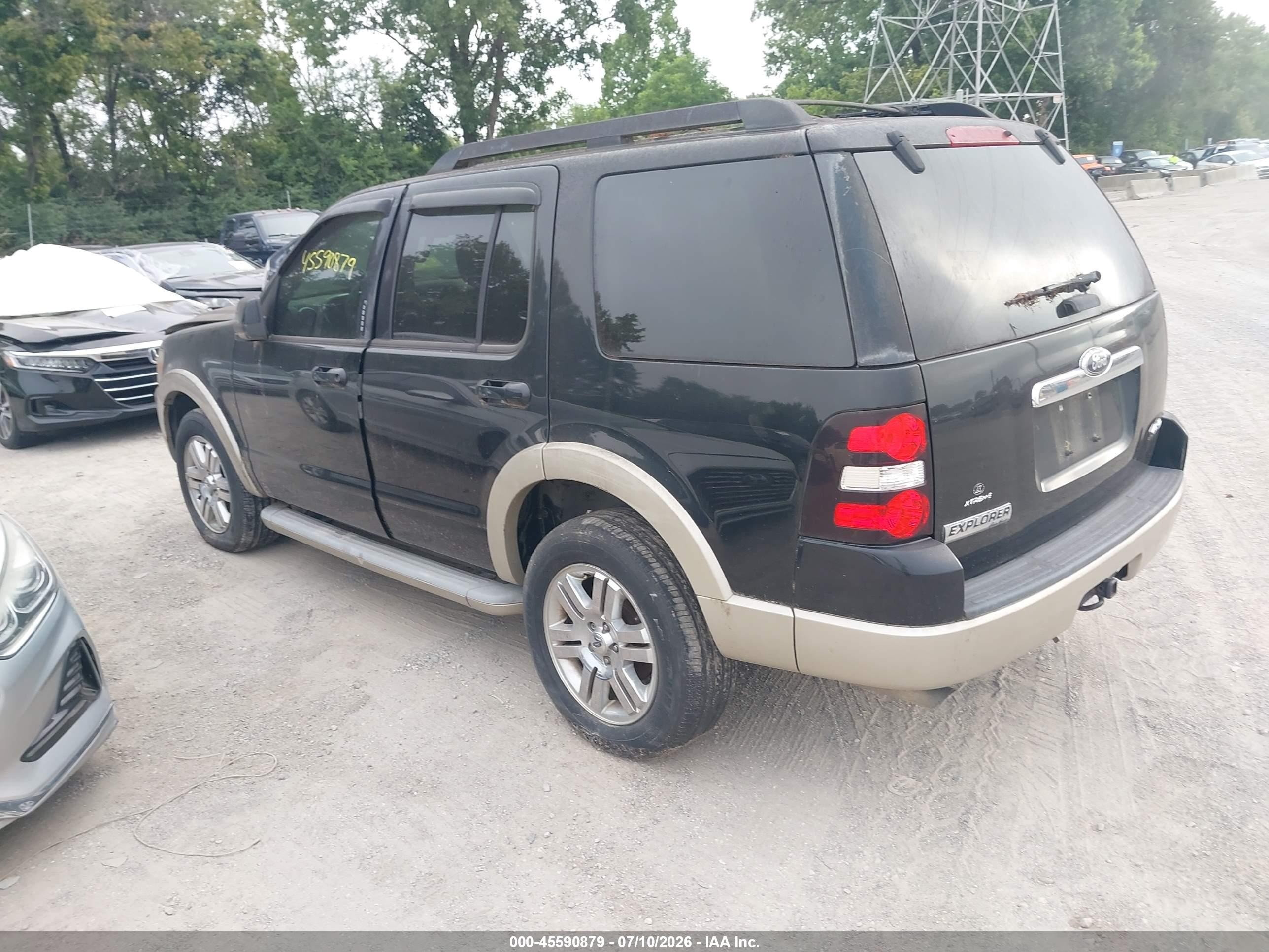 2010 Ford Explorer Eddie Bauer Black vin: 1FMEU7EE2AUA56339