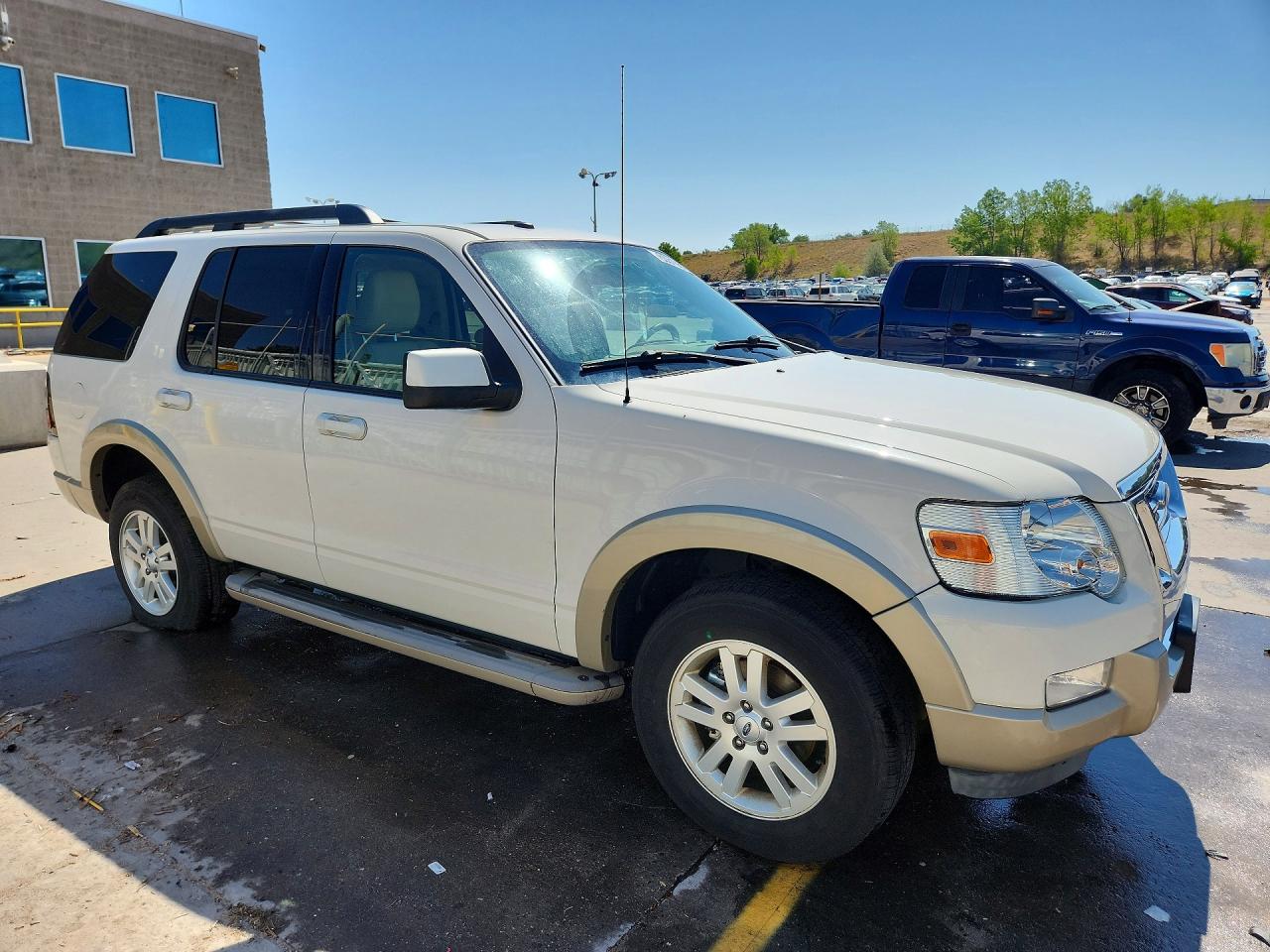 2010 Ford Explorer Eddie Bauer White vin: 1FMEU7EE3AUA59752