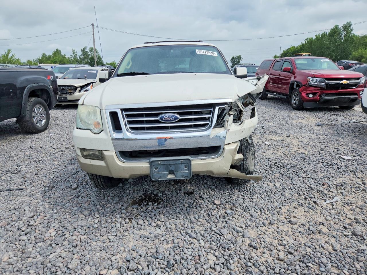 2010 Ford Explorer White vin: 1FMEU7EE4AUA07367