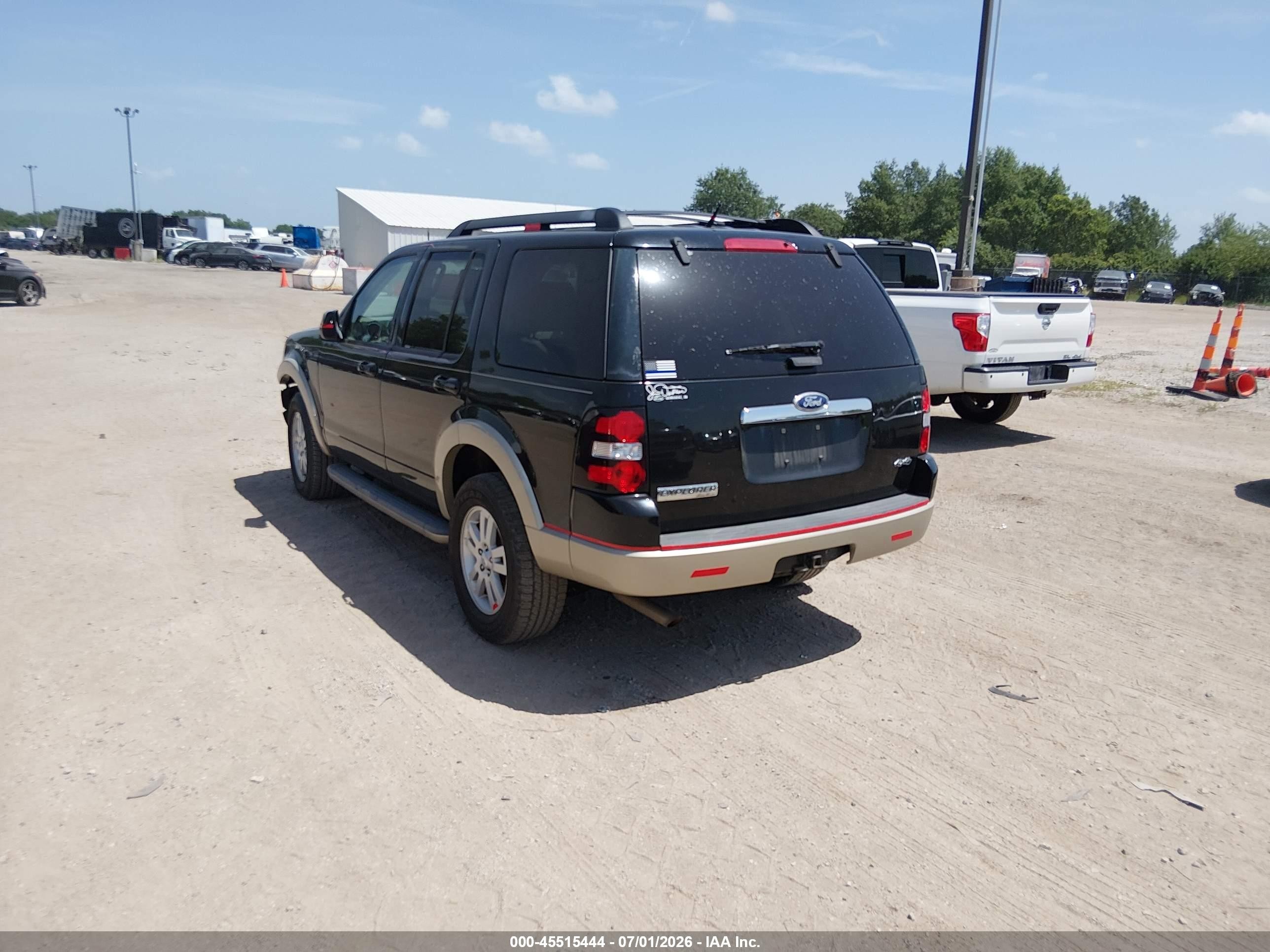 2010 Ford Explorer Eddie Bauer Black vin: 1FMEU7EE5AUA78352
