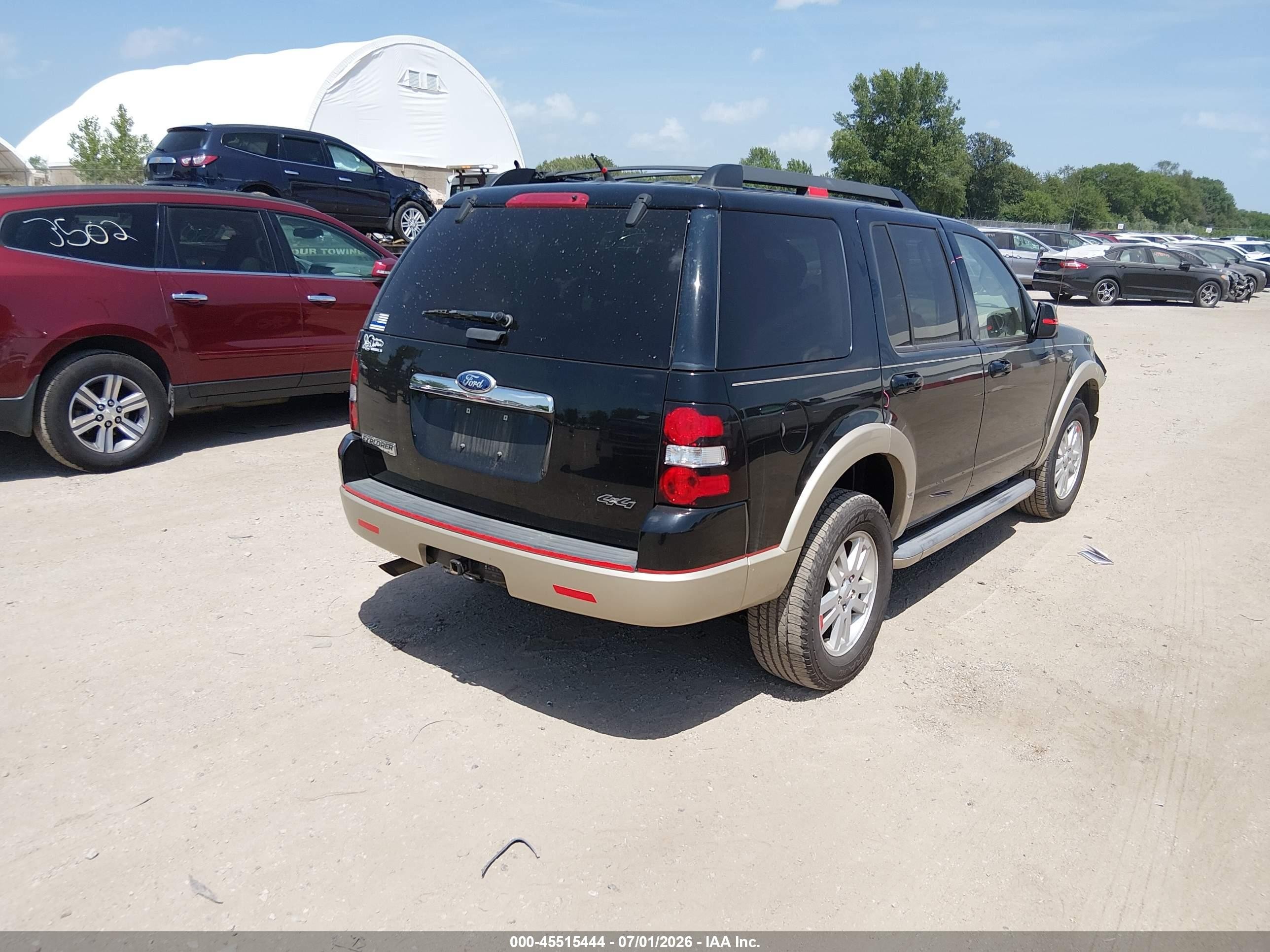 2010 Ford Explorer Eddie Bauer Black vin: 1FMEU7EE5AUA78352