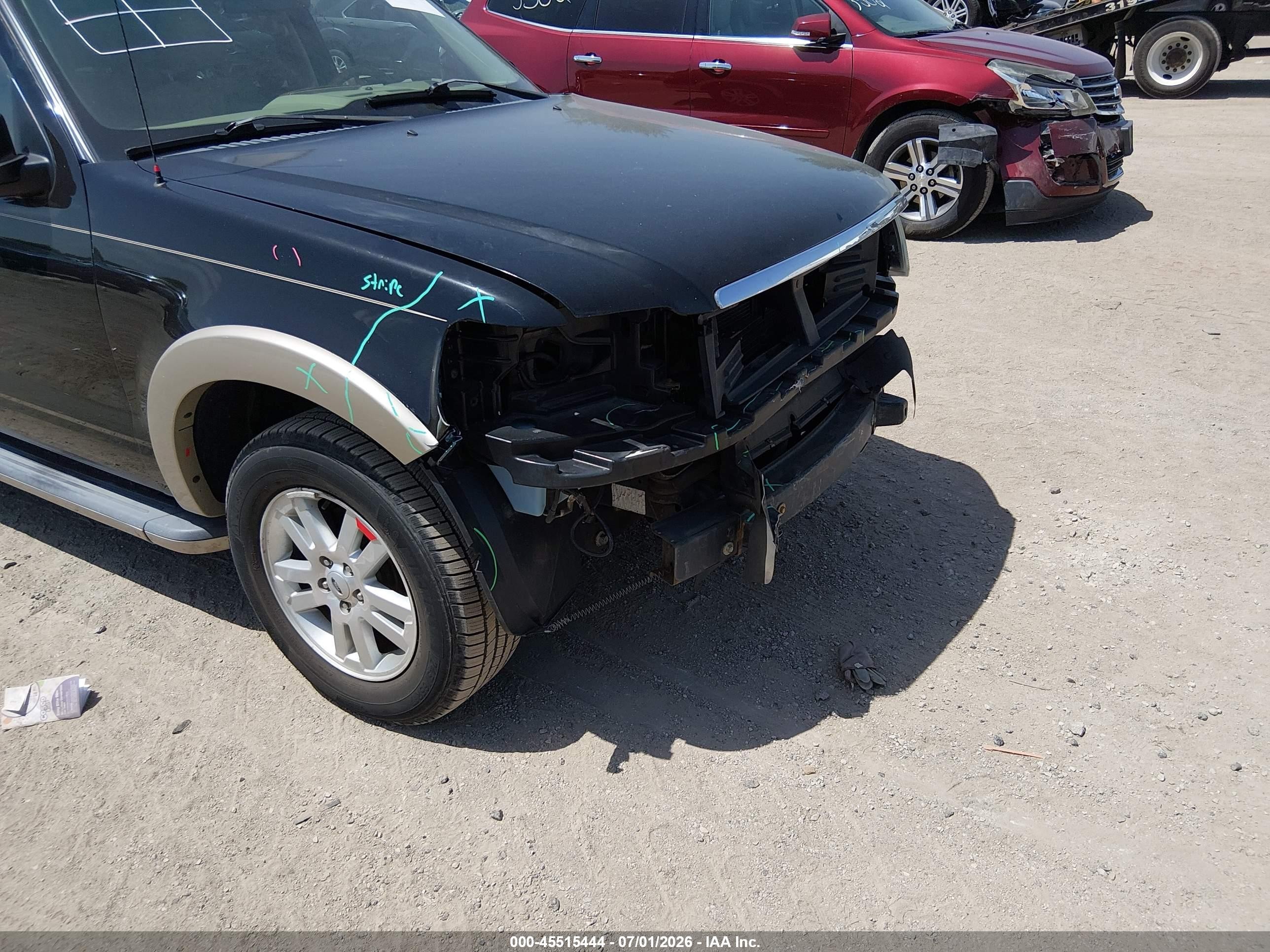 2010 Ford Explorer Eddie Bauer Black vin: 1FMEU7EE5AUA78352