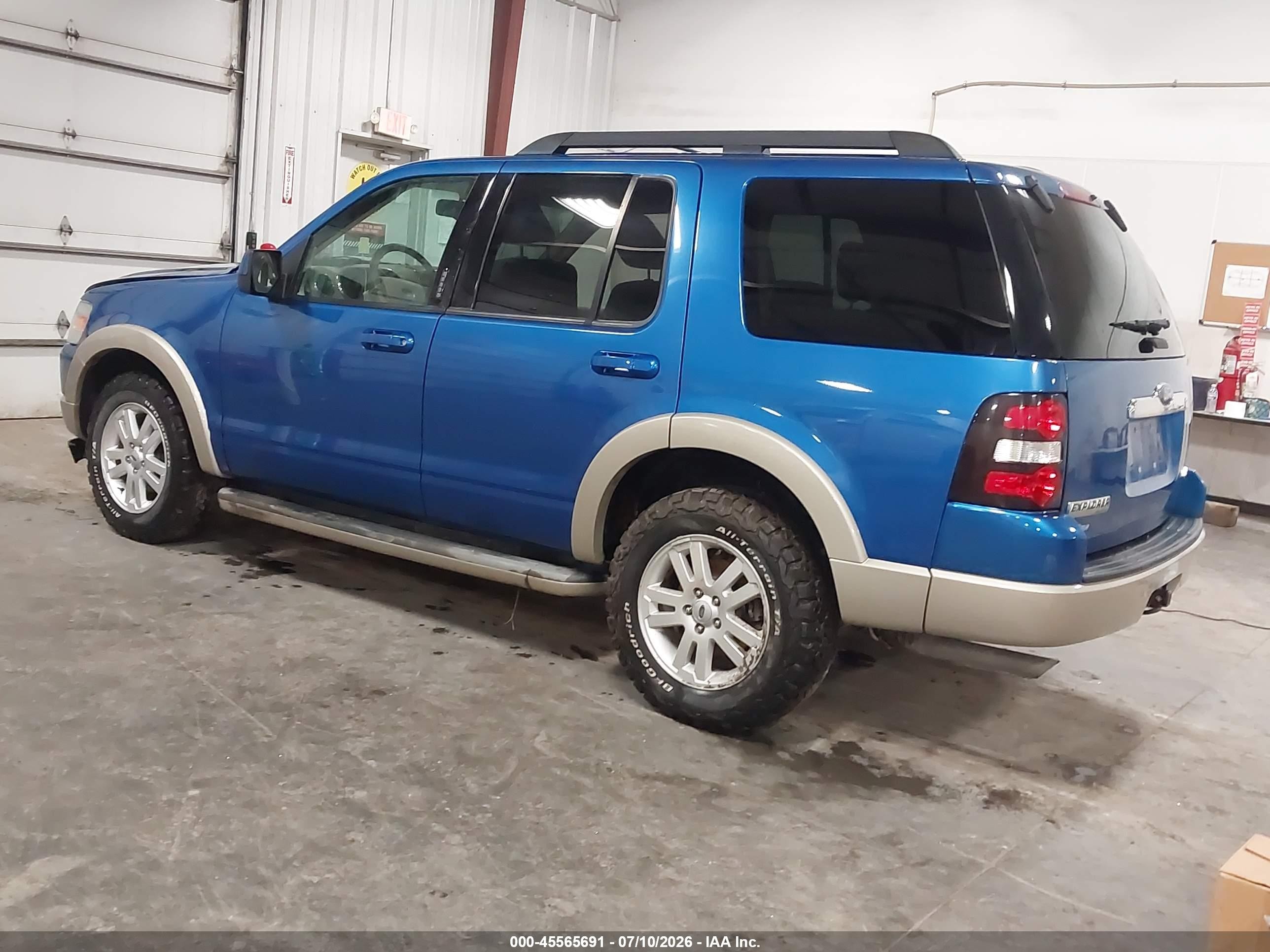 2010 Ford Explorer Eddie Bauer Blue vin: 1FMEU7EEXAUA39787