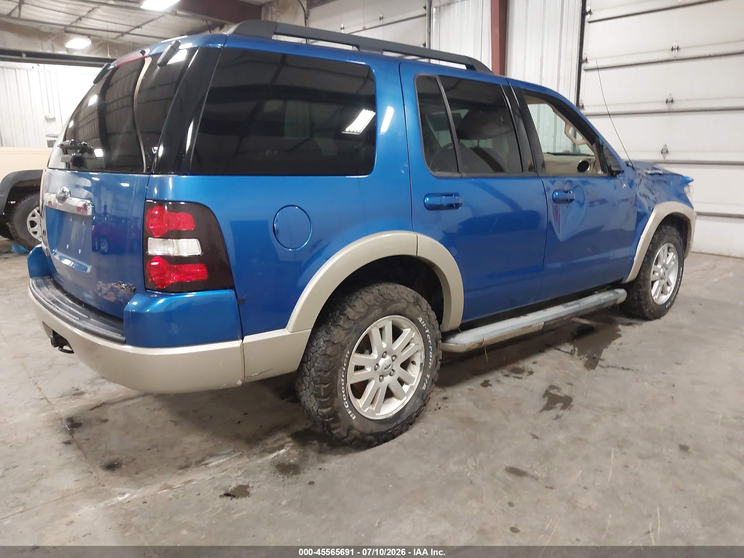 2010 Ford Explorer Eddie Bauer Blue vin: 1FMEU7EEXAUA39787