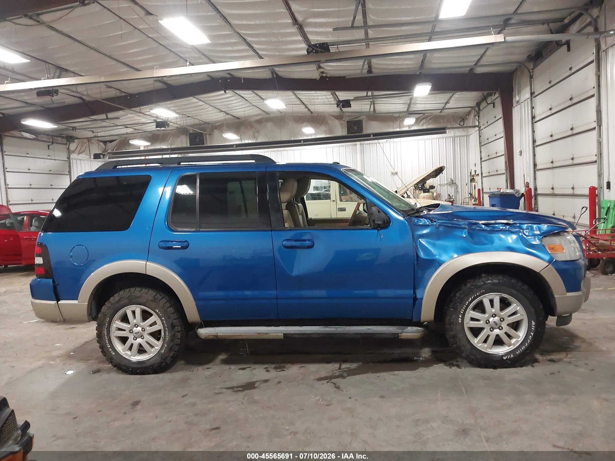 2010 Ford Explorer Eddie Bauer Blue vin: 1FMEU7EEXAUA39787