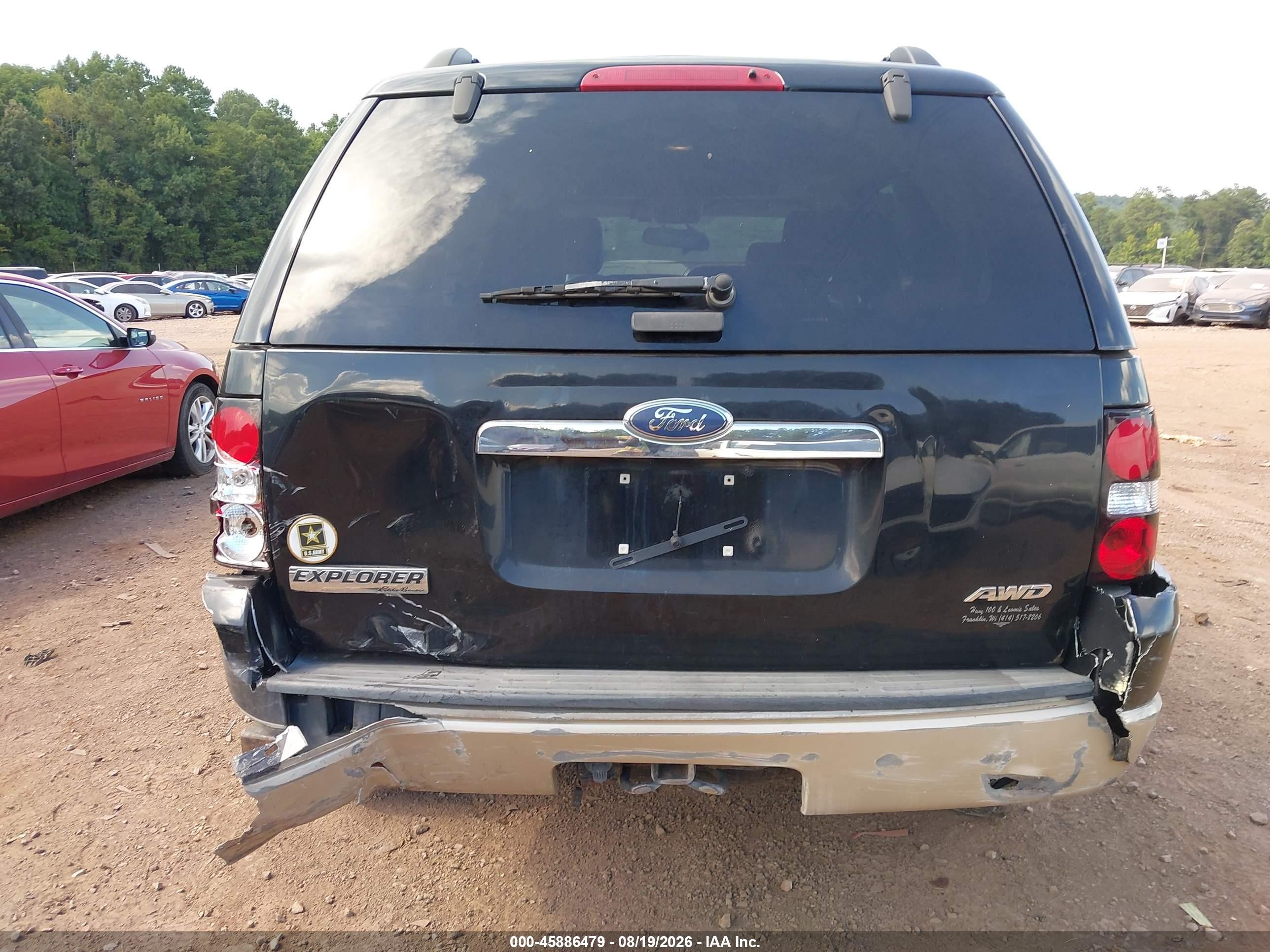 2008 Ford Explorer Eddie Bauer Черный vin: 1FMEU84E98UA77934
