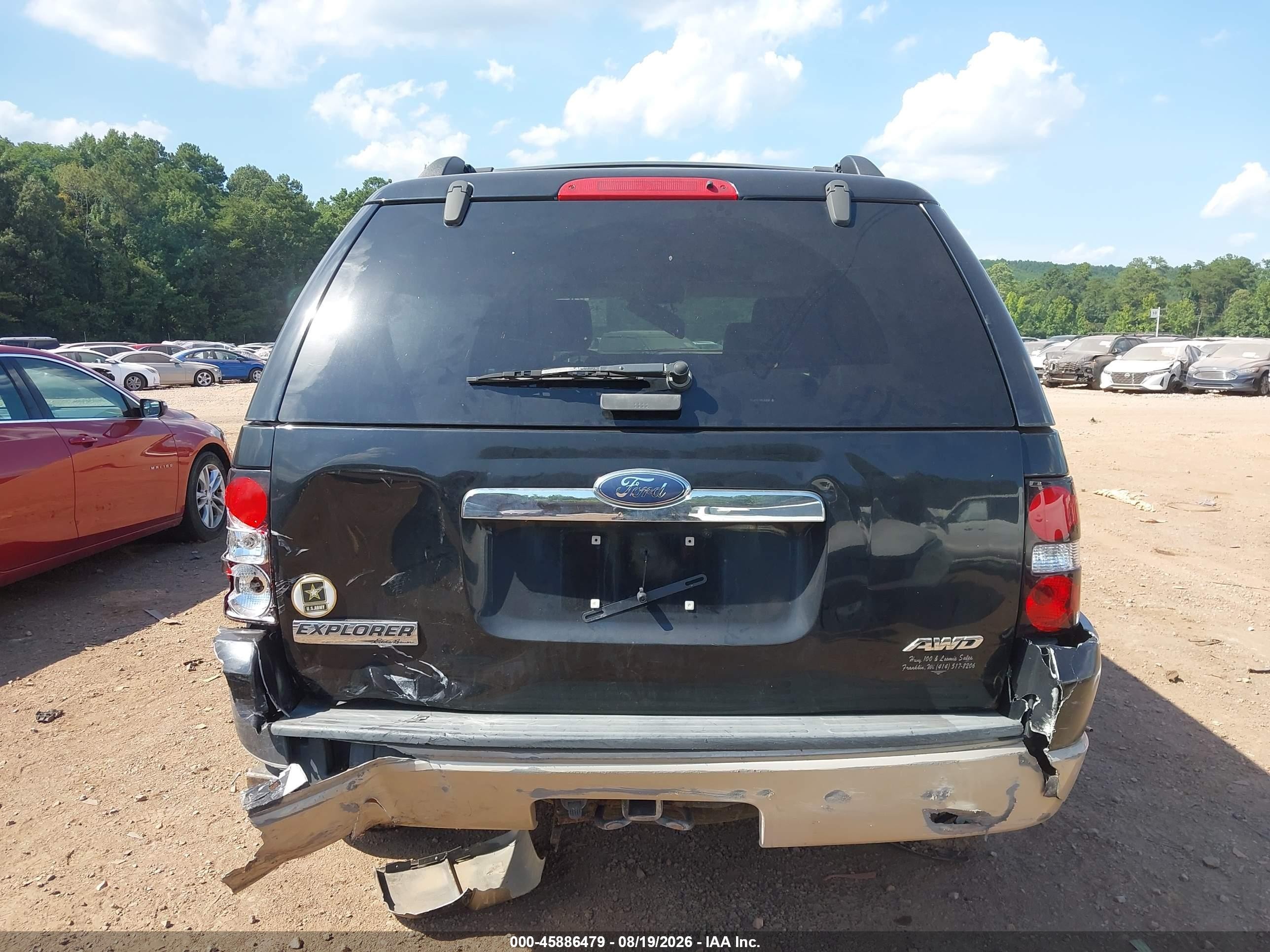 2008 Ford Explorer Eddie Bauer Черный vin: 1FMEU84E98UA77934