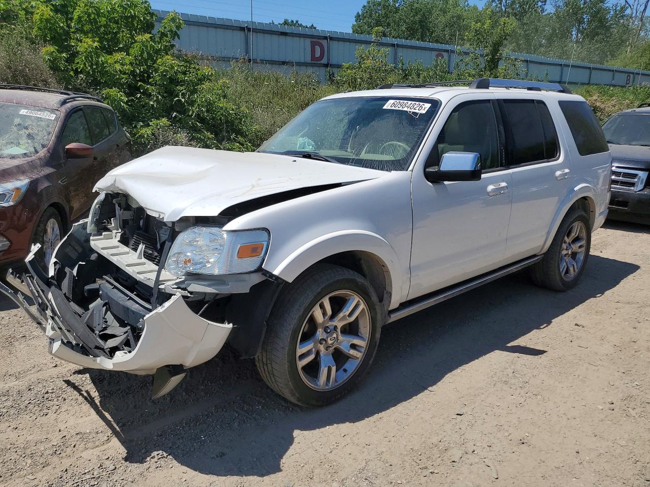 2010 Ford Explorer Limited Белый vin: 1FMEU8F81AUA67833