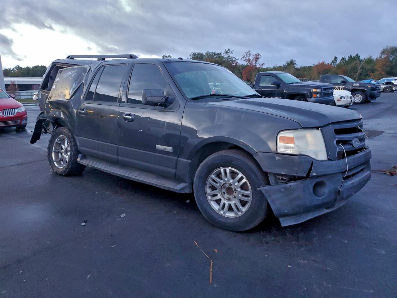 2007 Ford Expedition El Xlt Black vin: 1FMFK15517LA08868