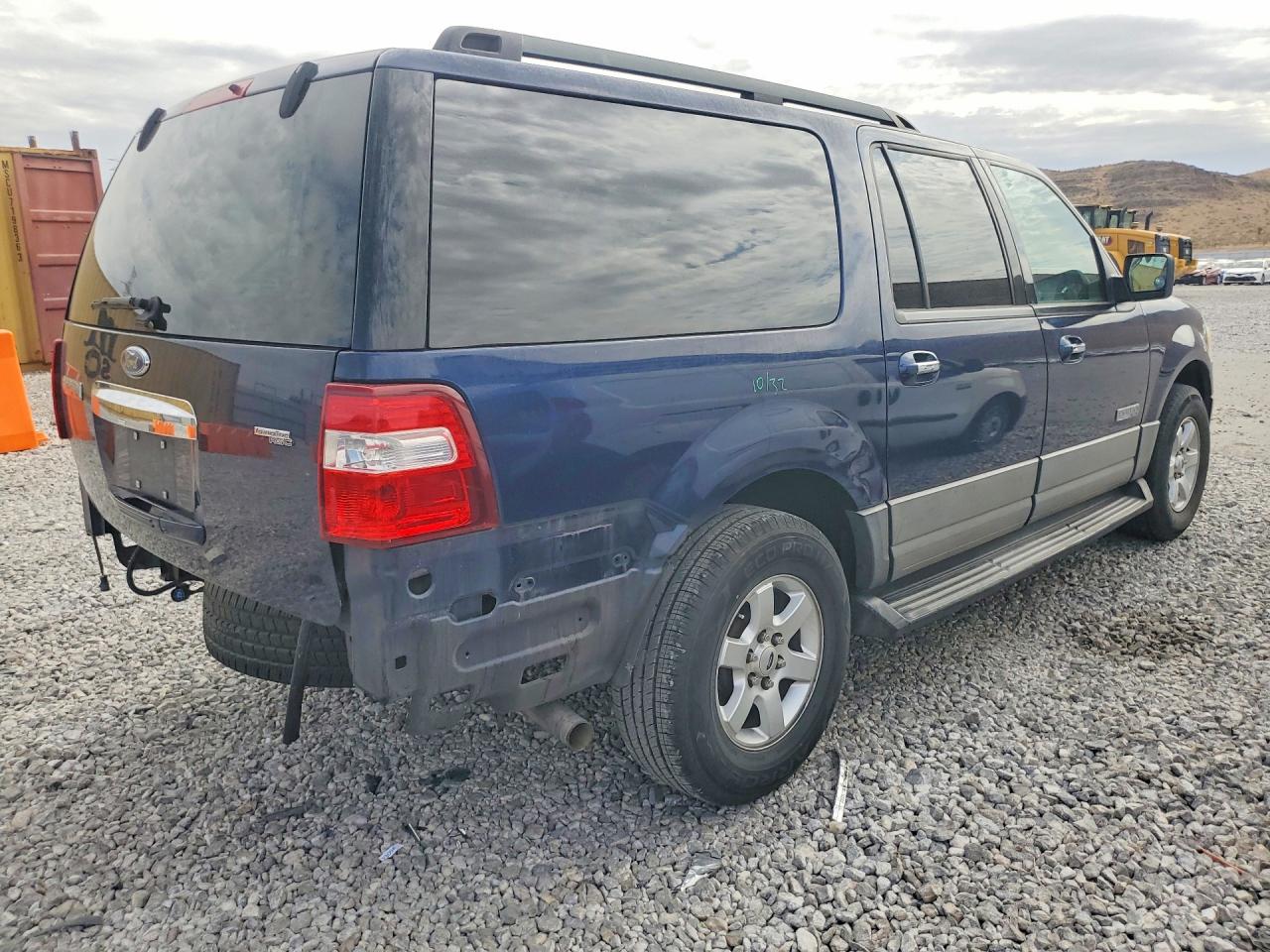 2007 Ford Expedition El Xlt Blue vin: 1FMFK15527LA33102