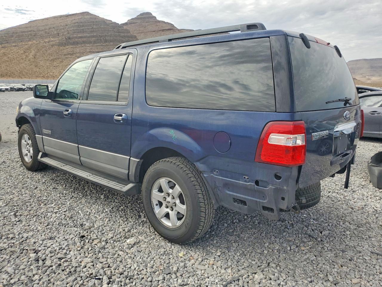 2007 Ford Expedition El Xlt Blue vin: 1FMFK15527LA33102